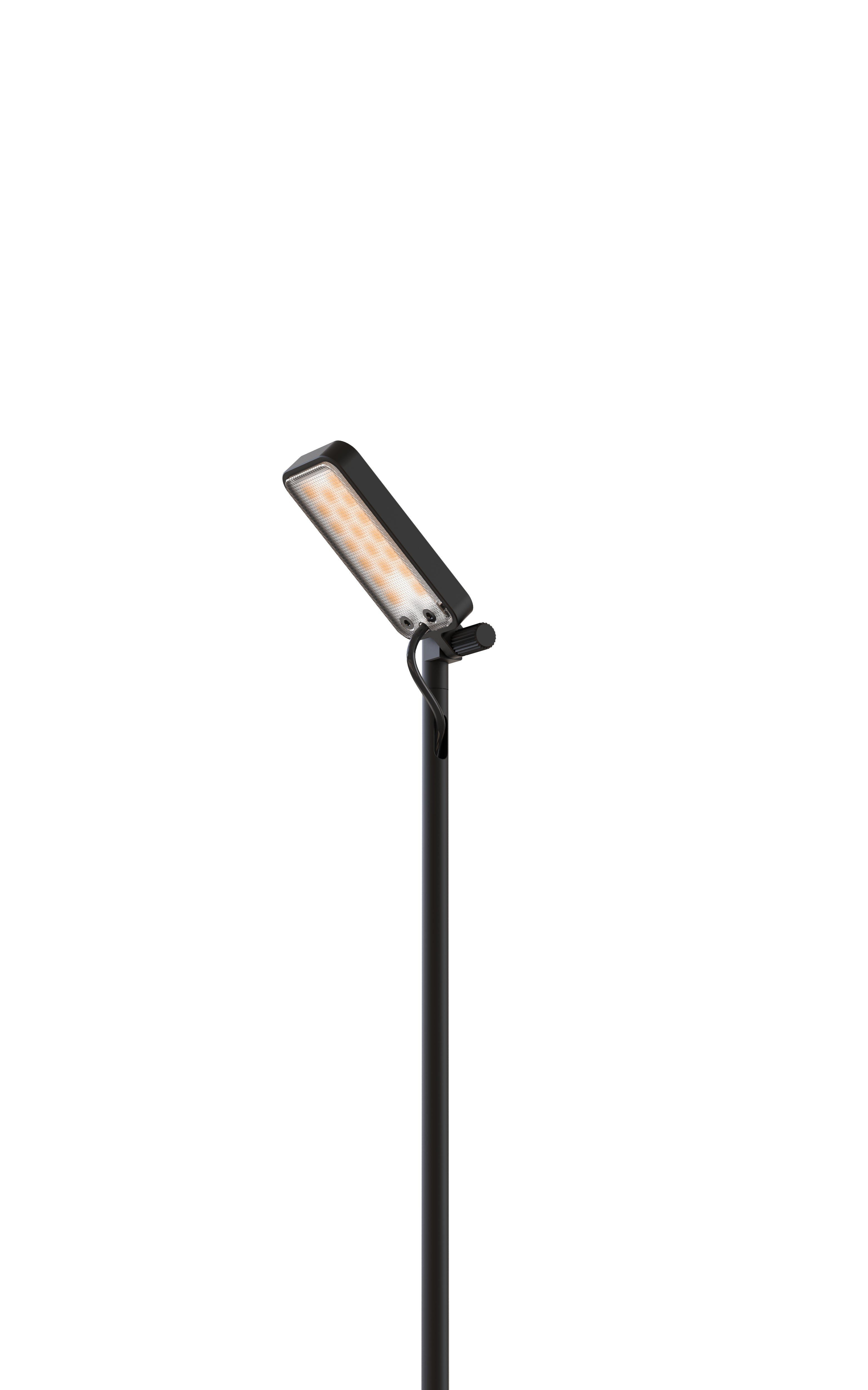 Single outdoor floor lamp FLIA black
