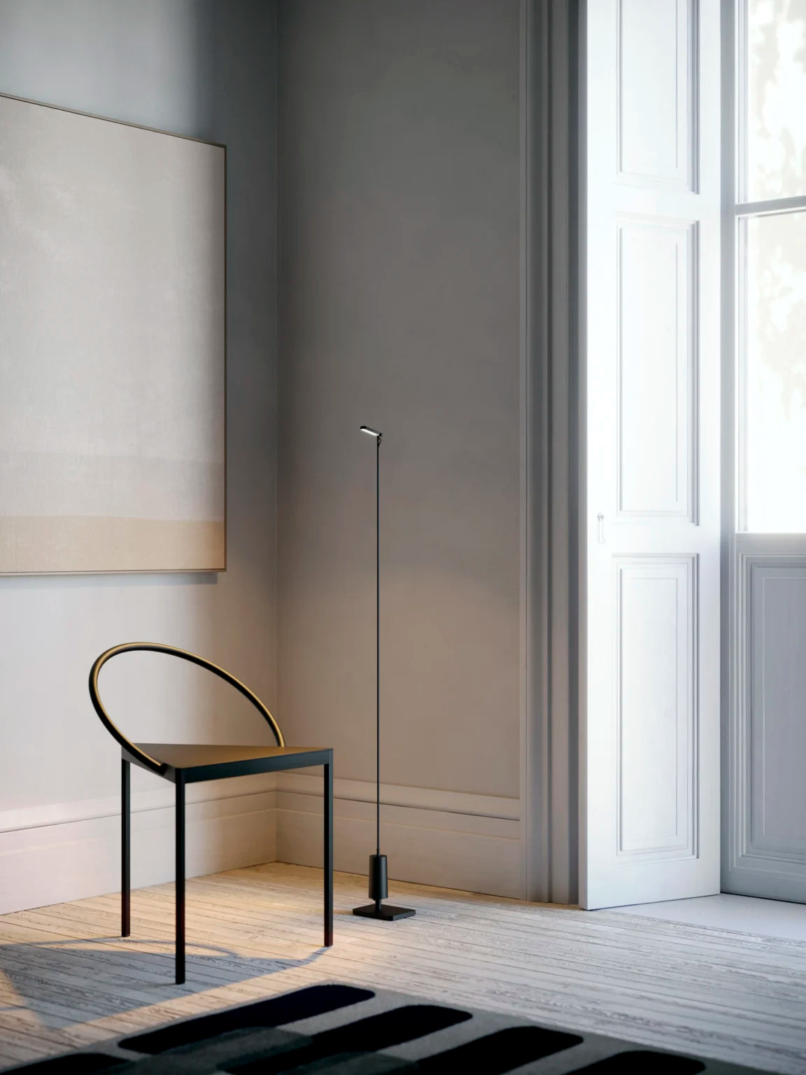 Tragbare Außenstehlampe FLIA schwarz