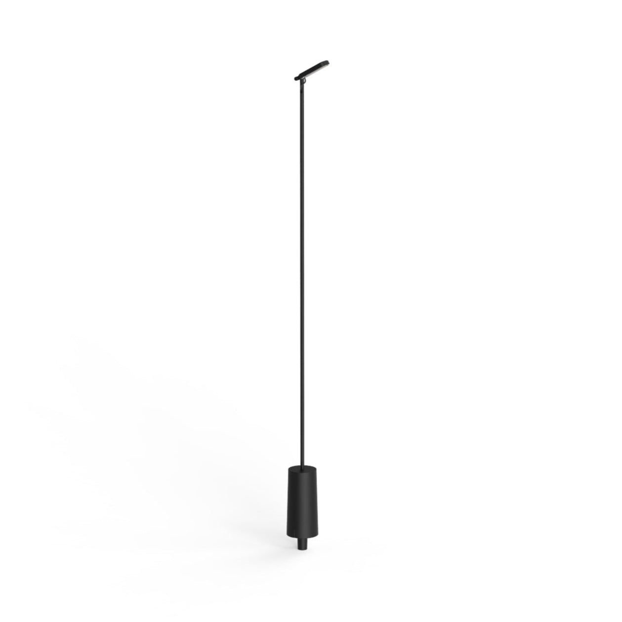 Single outdoor floor lamp FLIA black