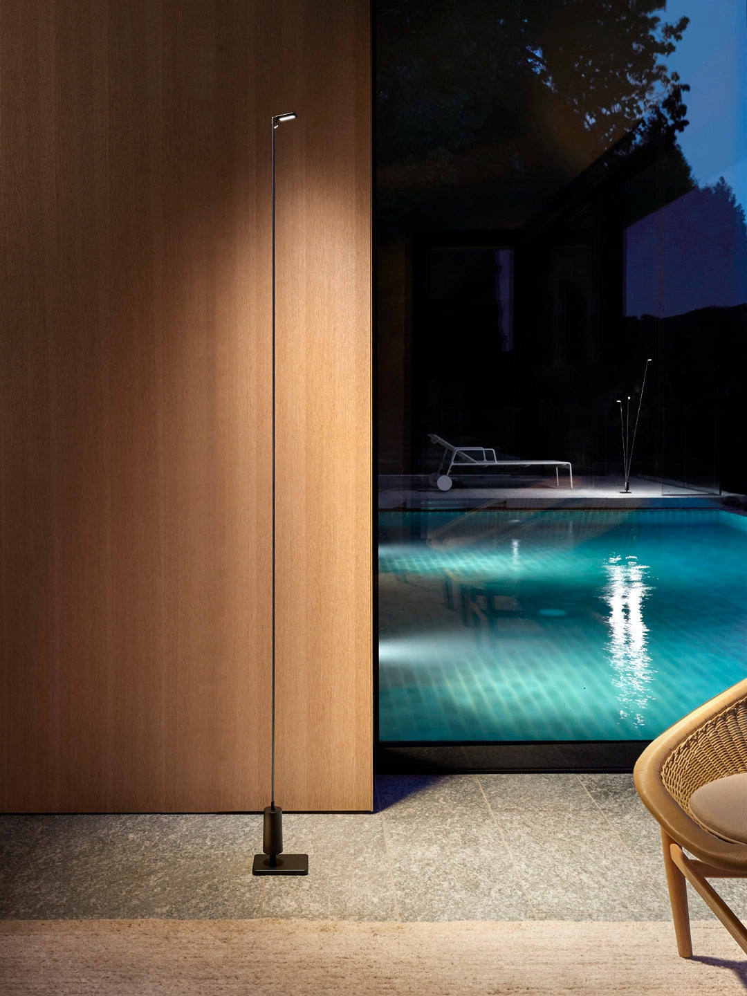 Tragbare Außenstehlampe FLIA schwarz