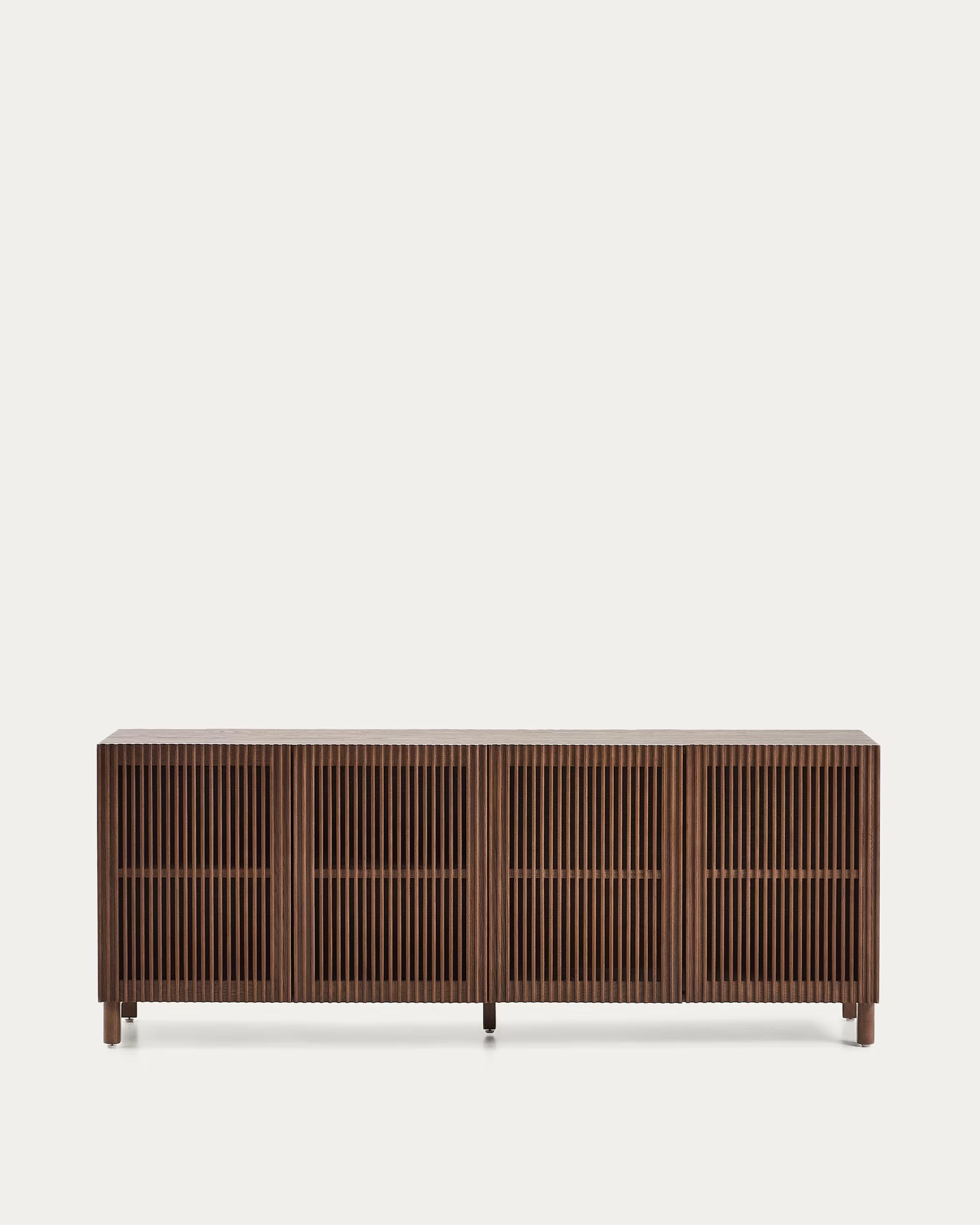 BEYLA Chest of Drawers dark brown ash wood