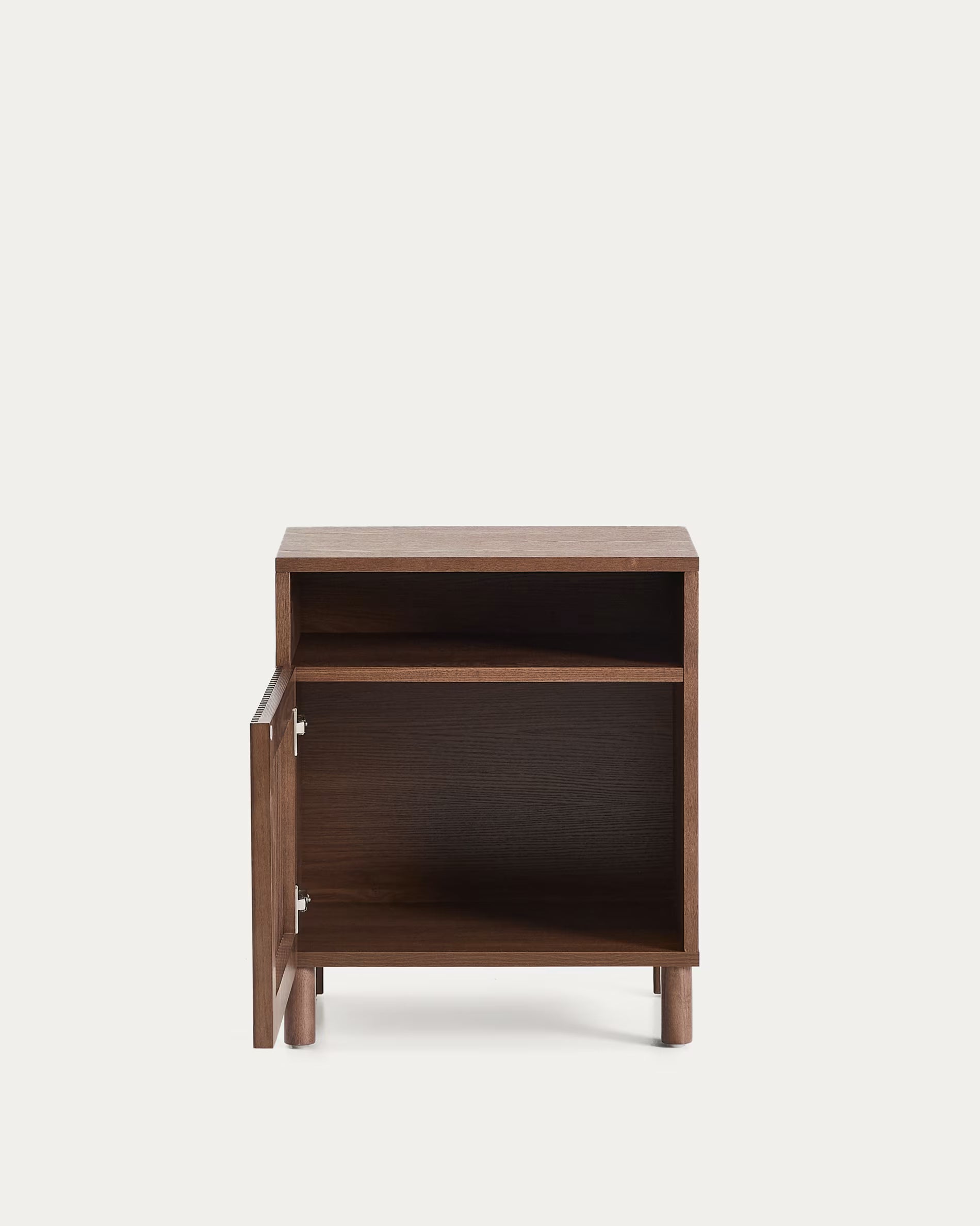 BEYLA Nightstand Dark Brown Ash Wood
