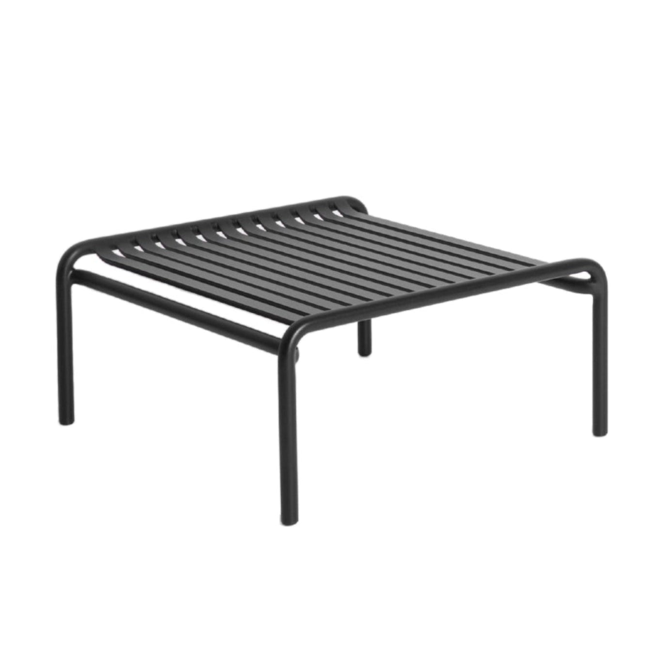 Quadratischer Gartenkaffee-Tisch WEEK-END in Schwarz