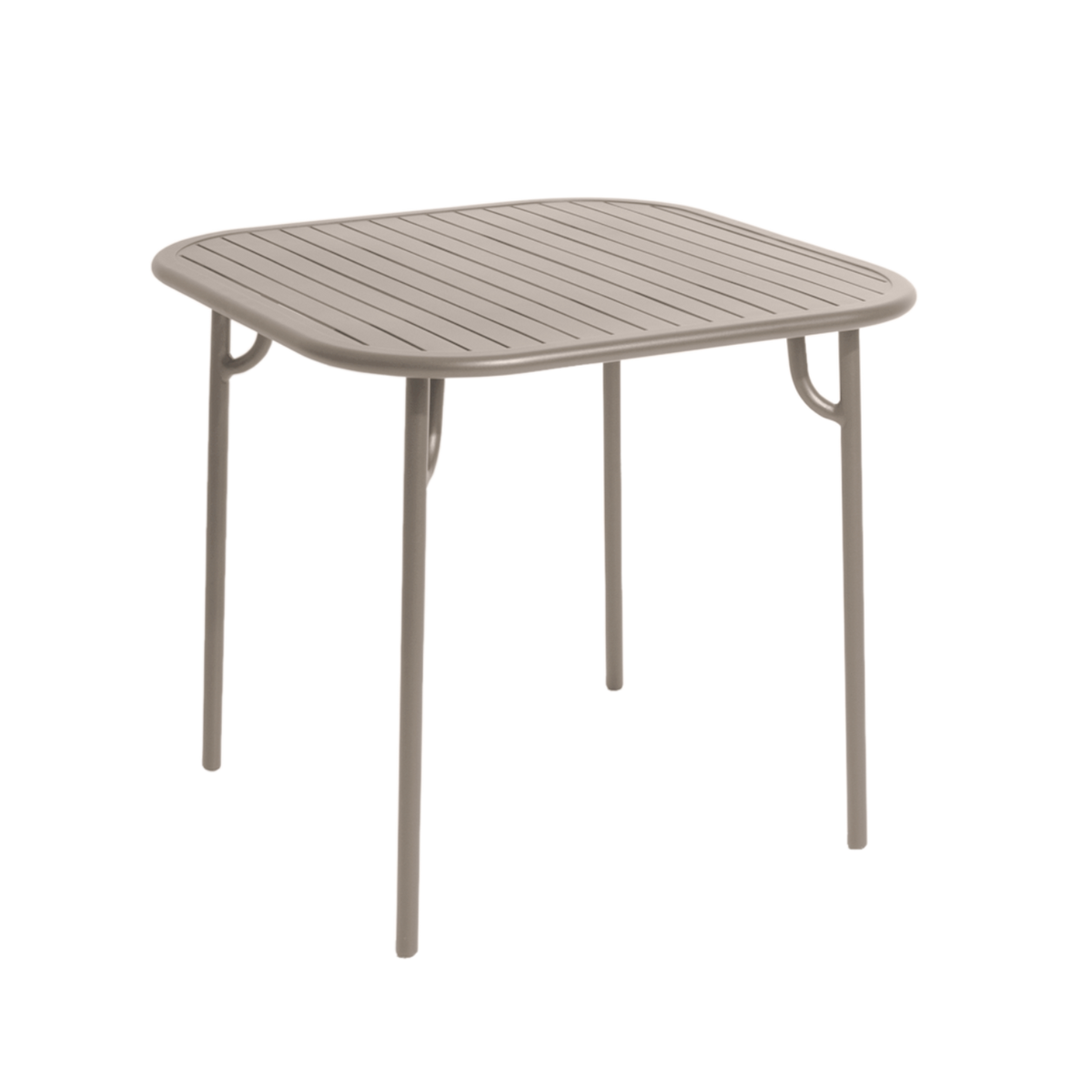 Quadratischer Gartentisch WEEK-END in Beige
