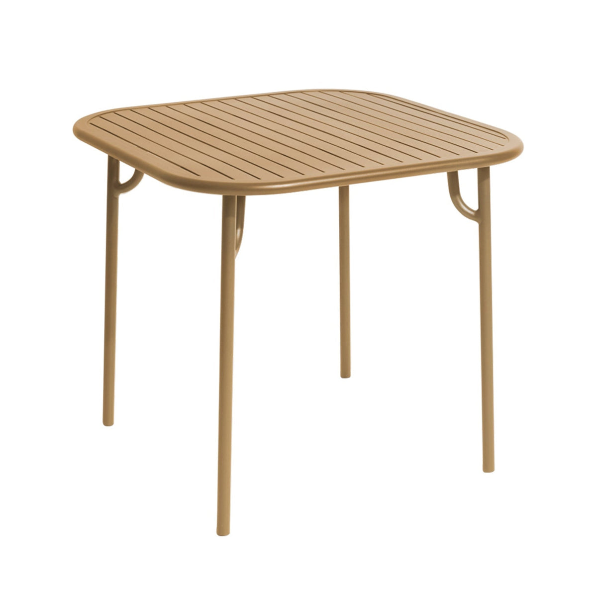 Quadratischer Gartentisch WEEK-END in Gold