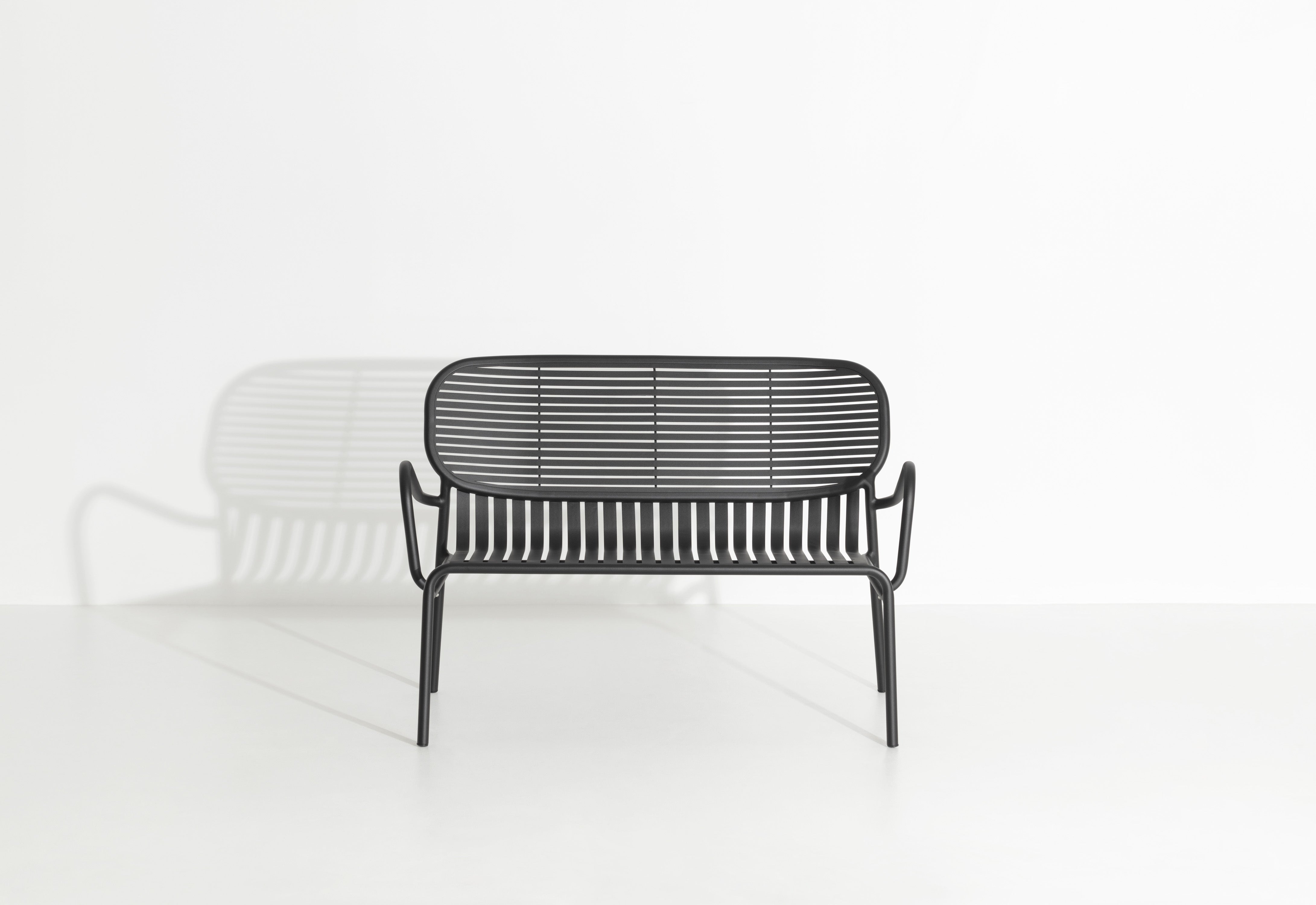 Sofa ogrodowa 2-osobowa WEEK-END czarny