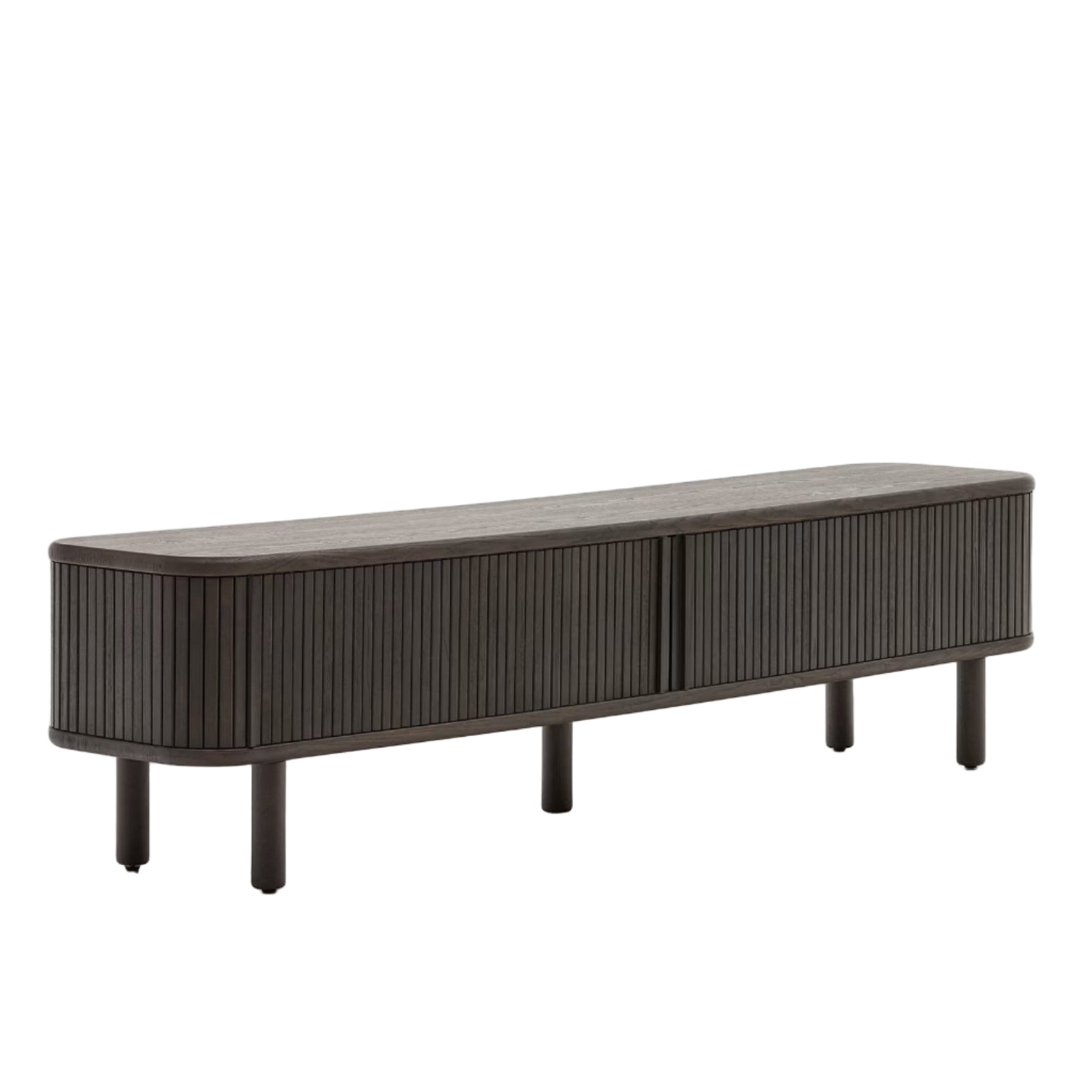 MAILEN dark ash veneer TV cabinet