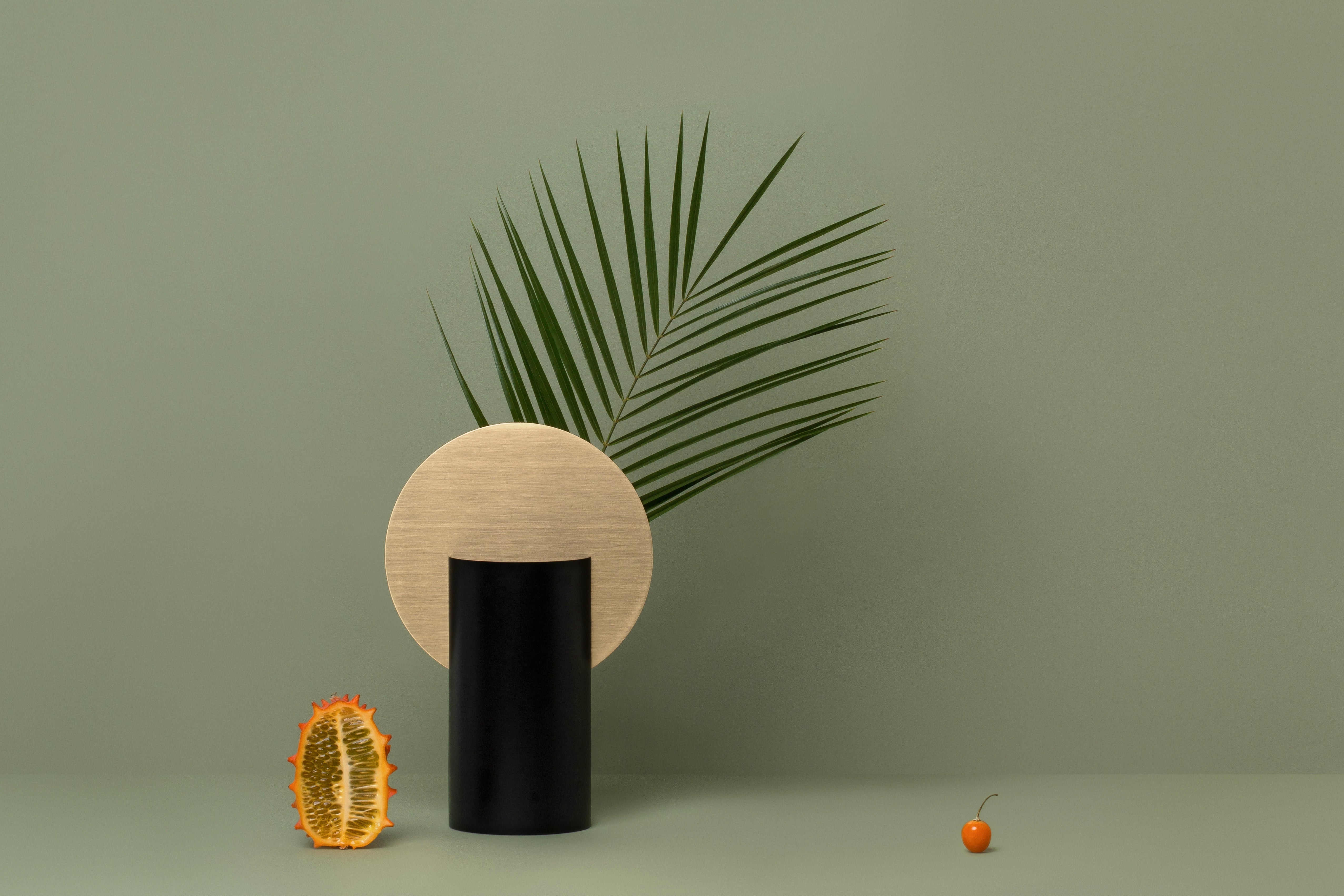 MALEVICH Black Vase with Brass