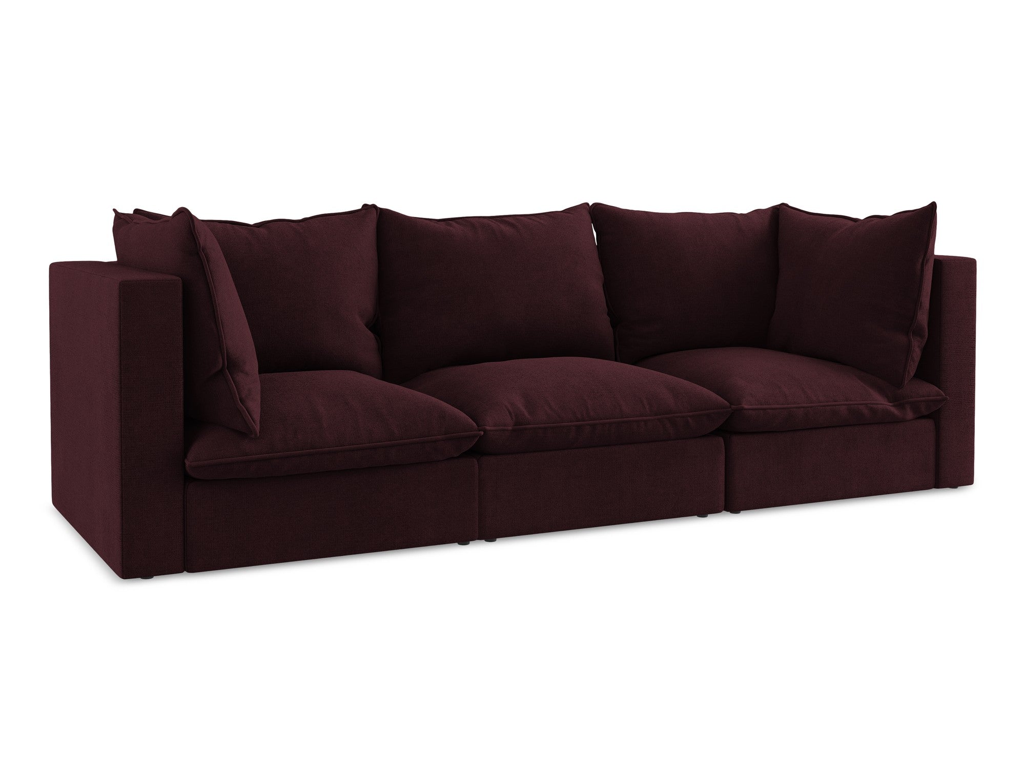 3-Seater Sofa MANAO Burgundy
