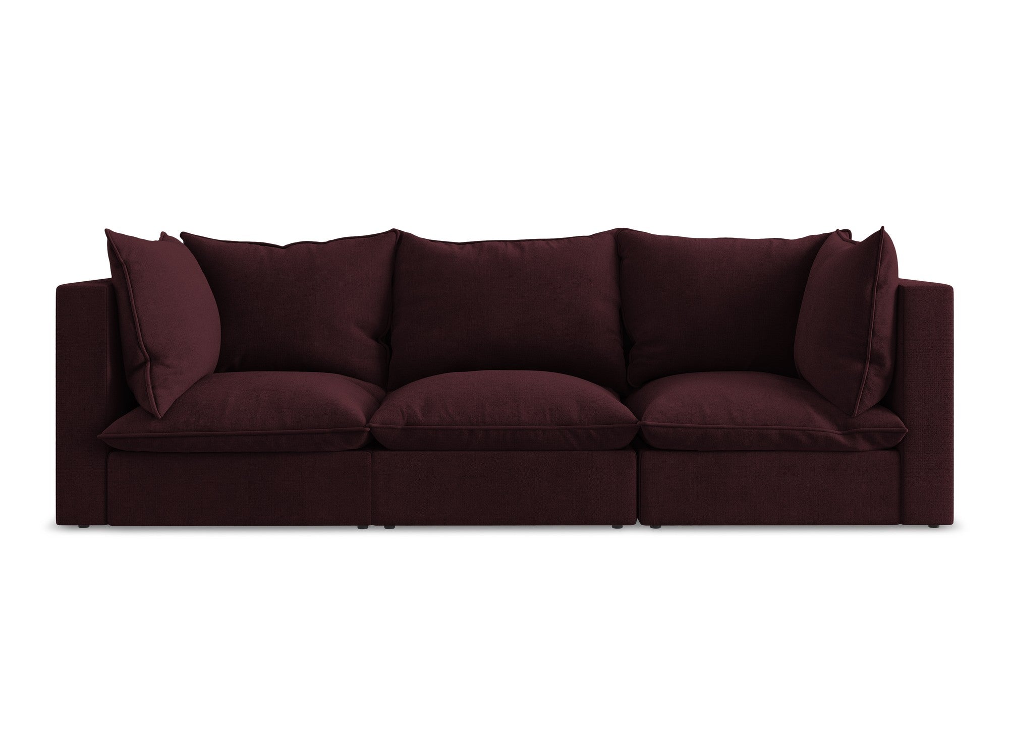 3-Seater Sofa MANAO Burgundy