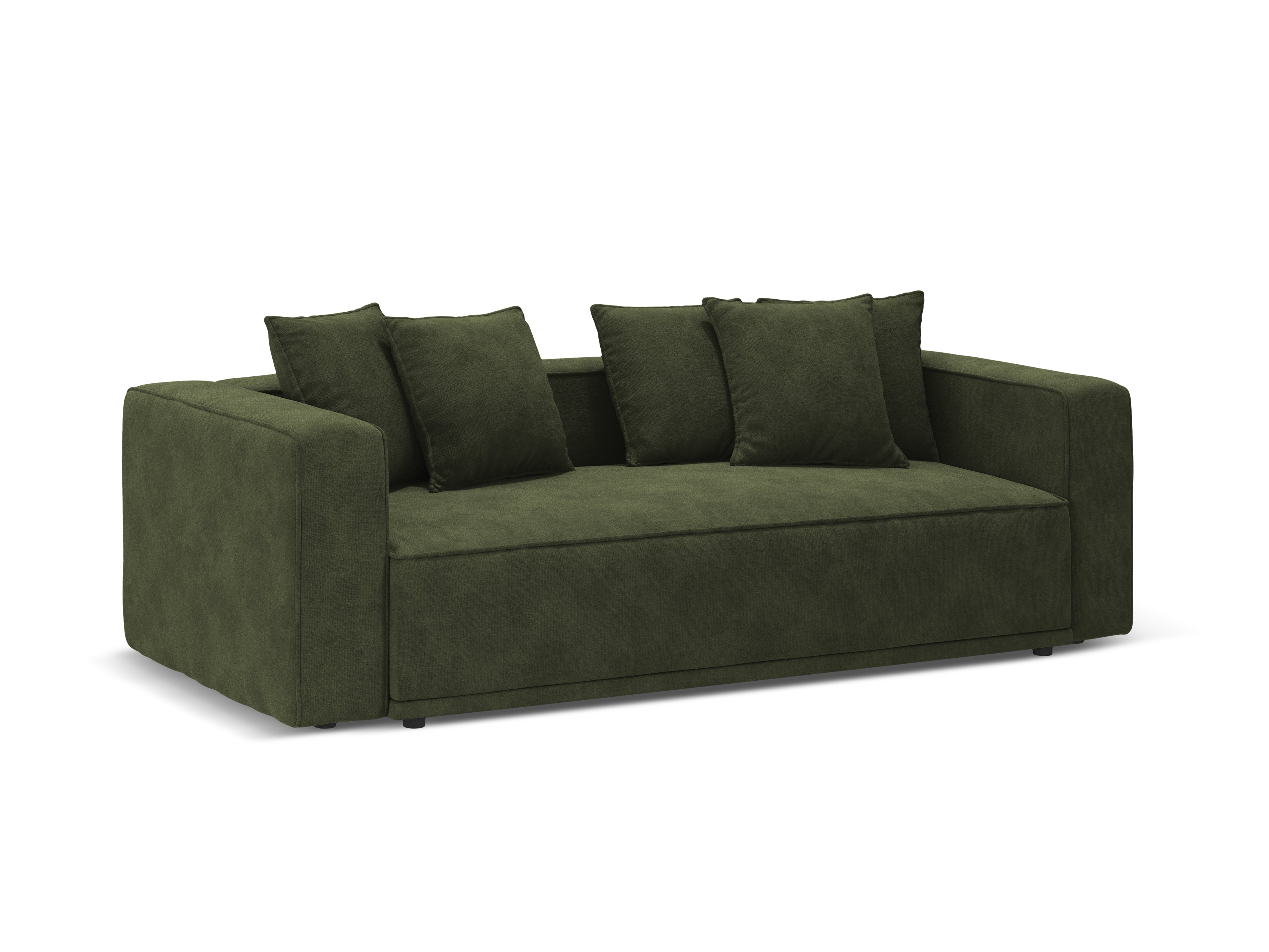 Samtsofa mit Schlaf-Funktion RIBES grün