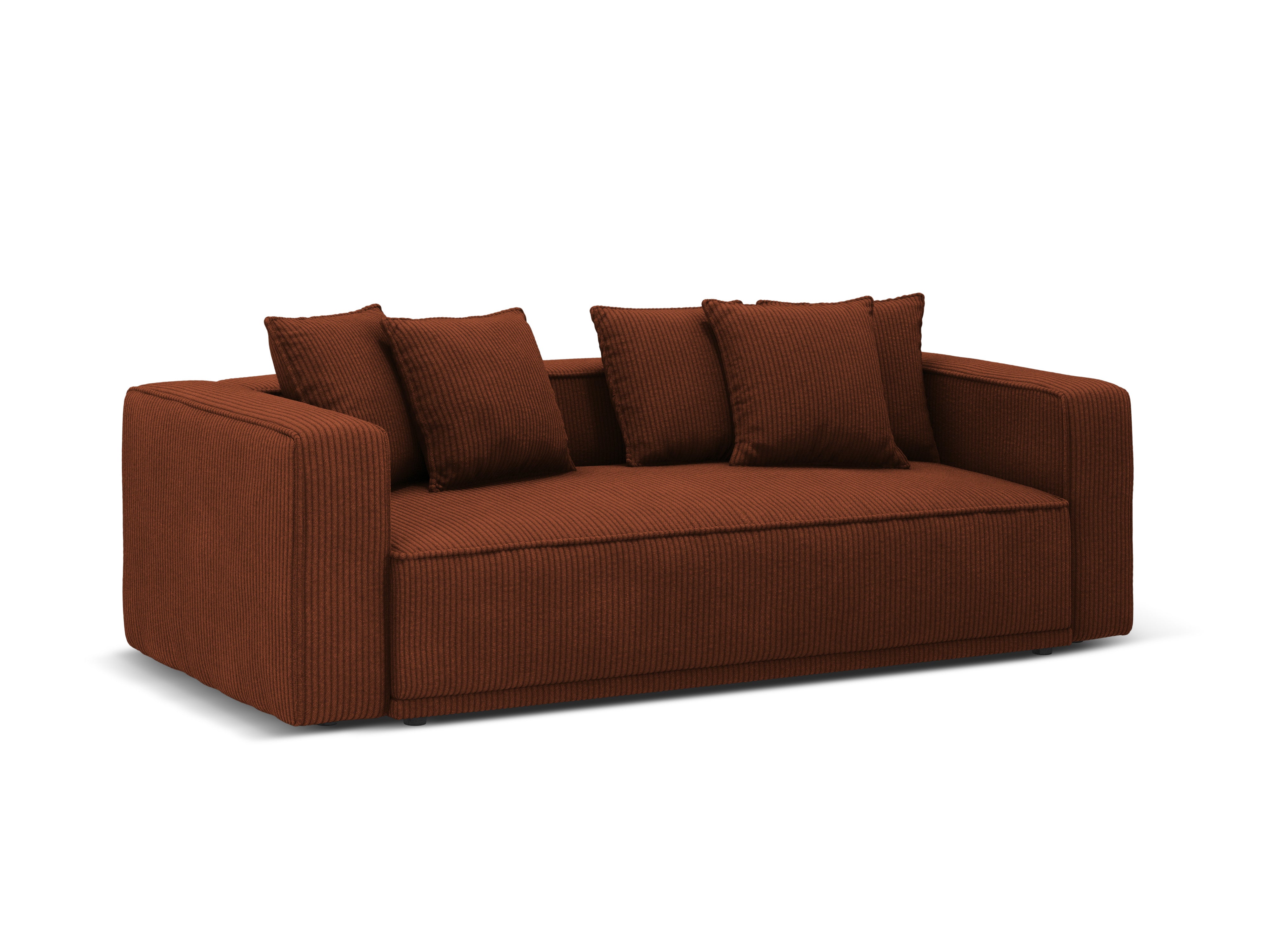 Sofa with sleeping function RIBES brick corduroy