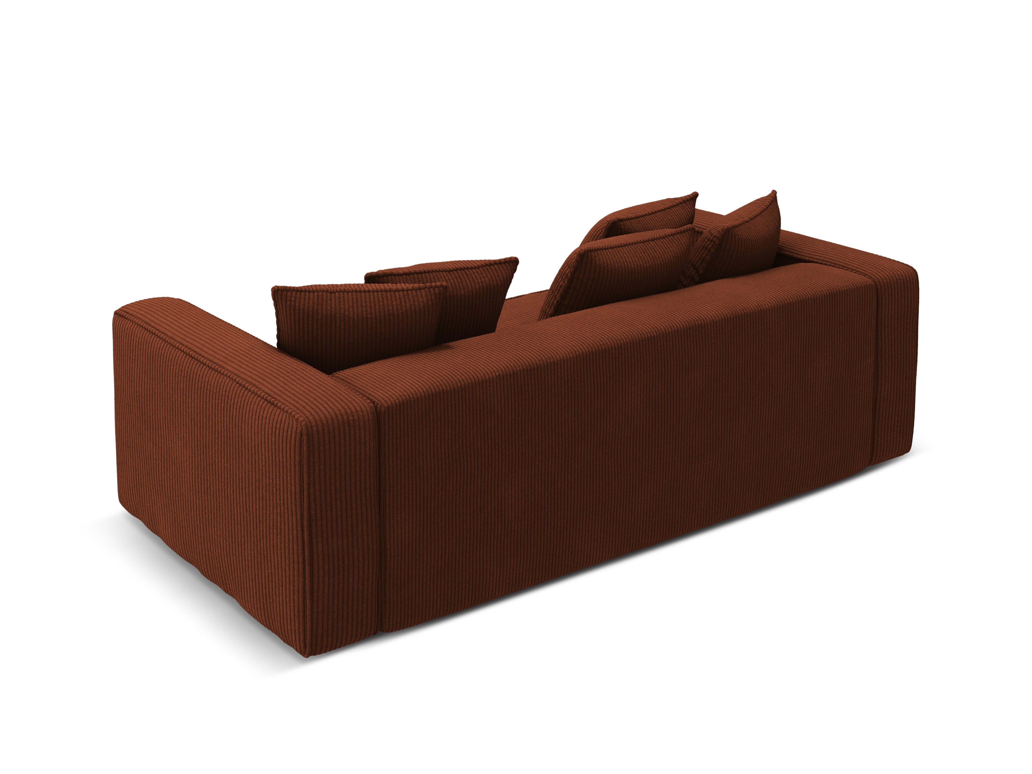 Sofa with sleeping function RIBES brick corduroy