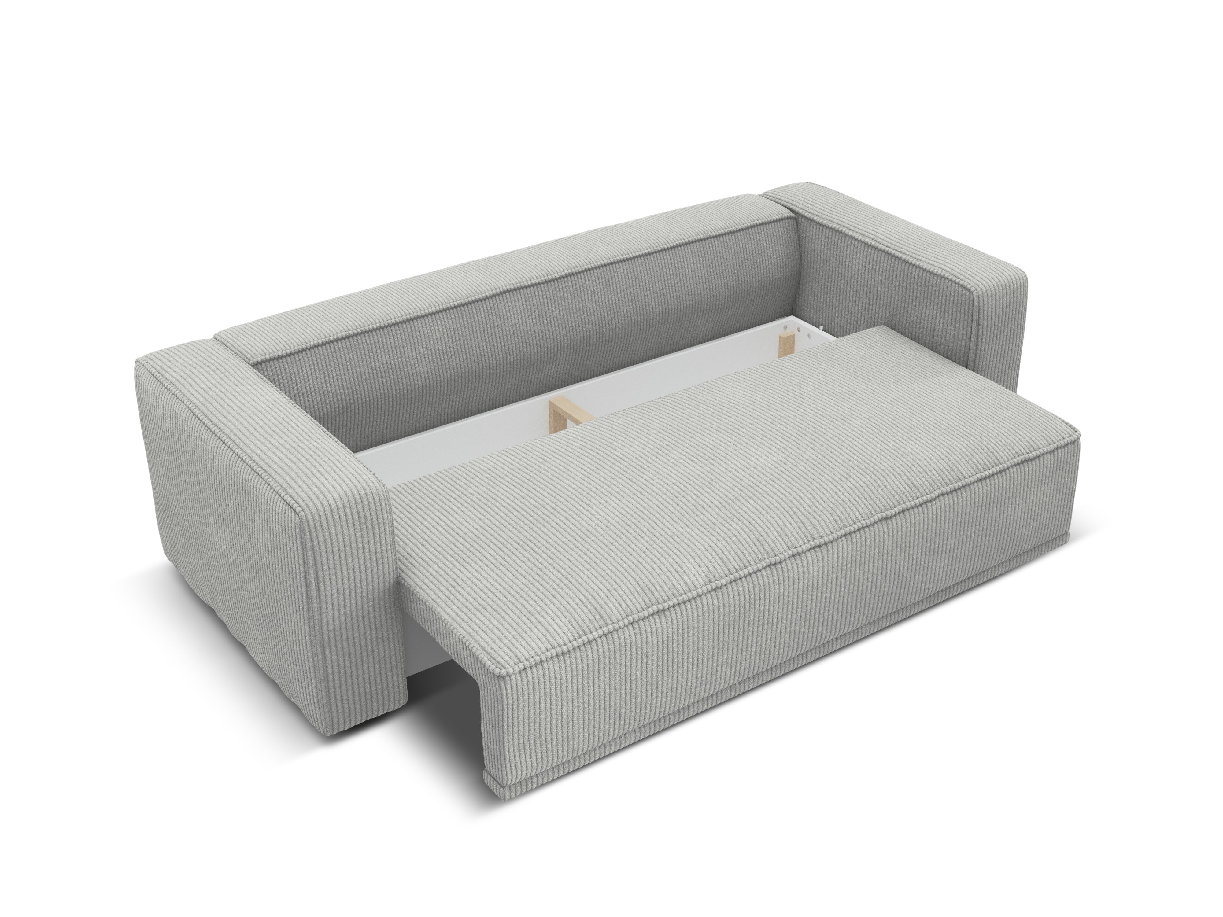 Sofa mit Schlaffunktion RIBES grauer Cord