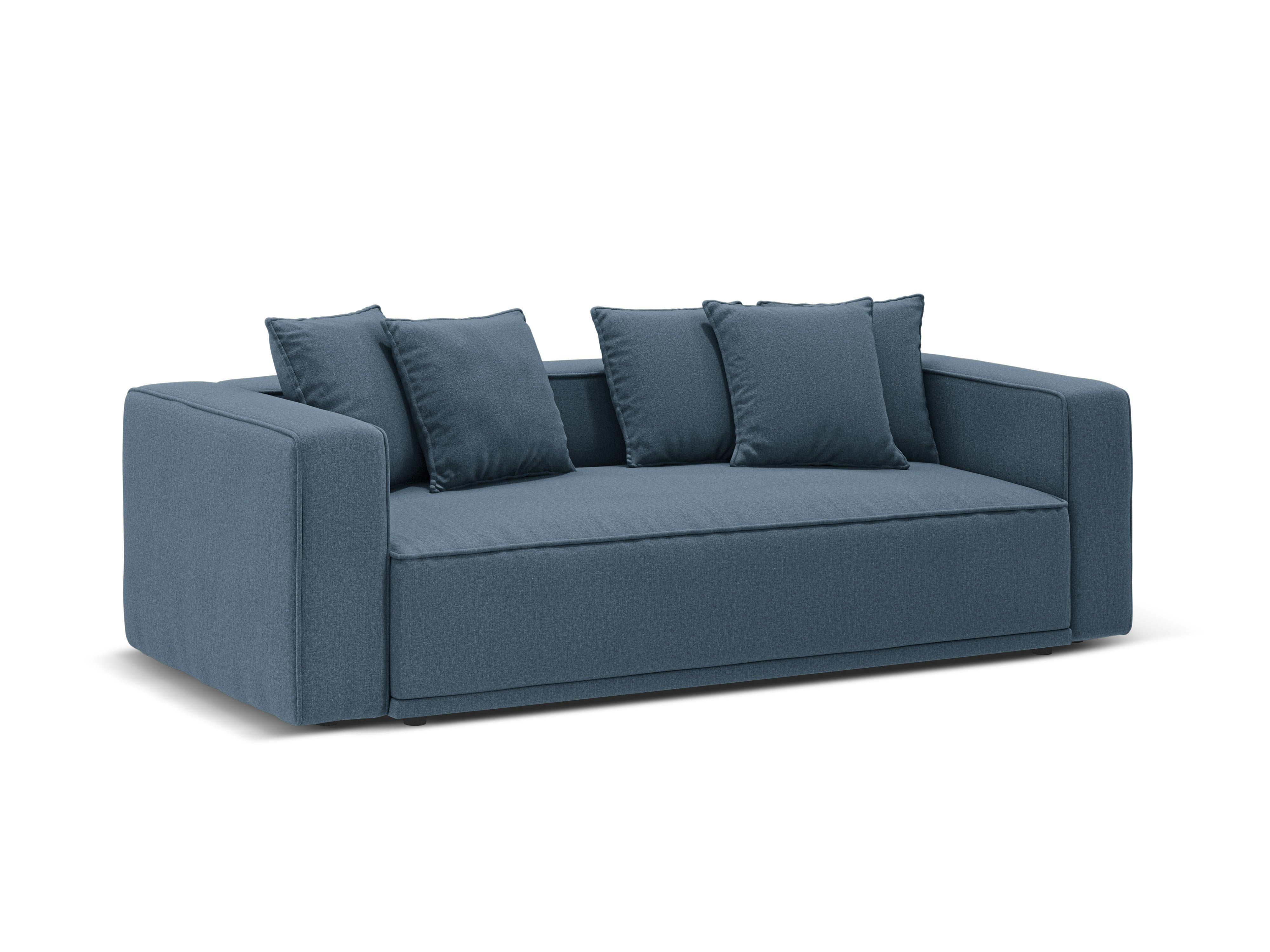 Sofa mit Schlaffunktion RIBES jeansblau Chenille