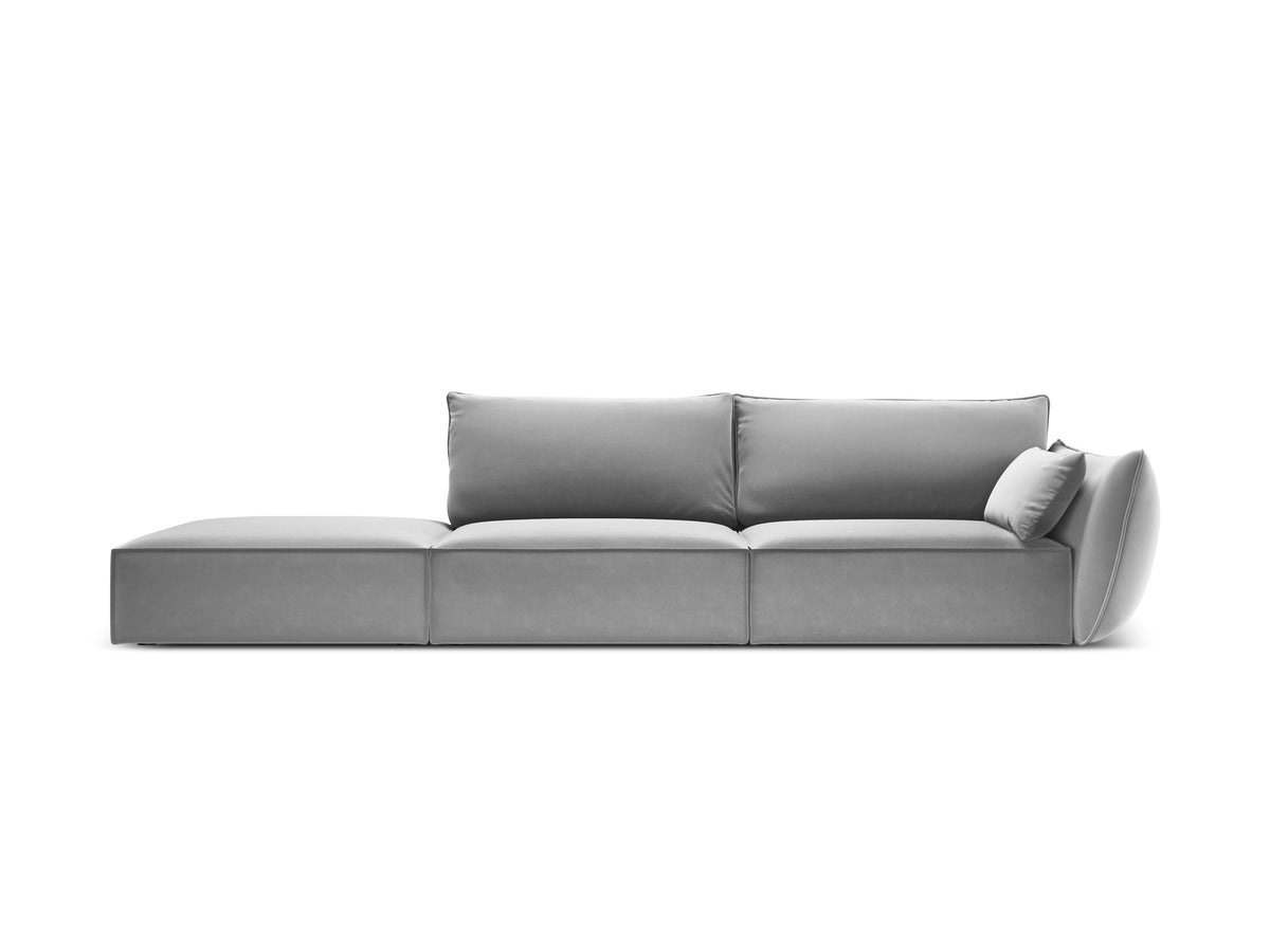 Links -seitens Samtsofa offen Vanda Grey
