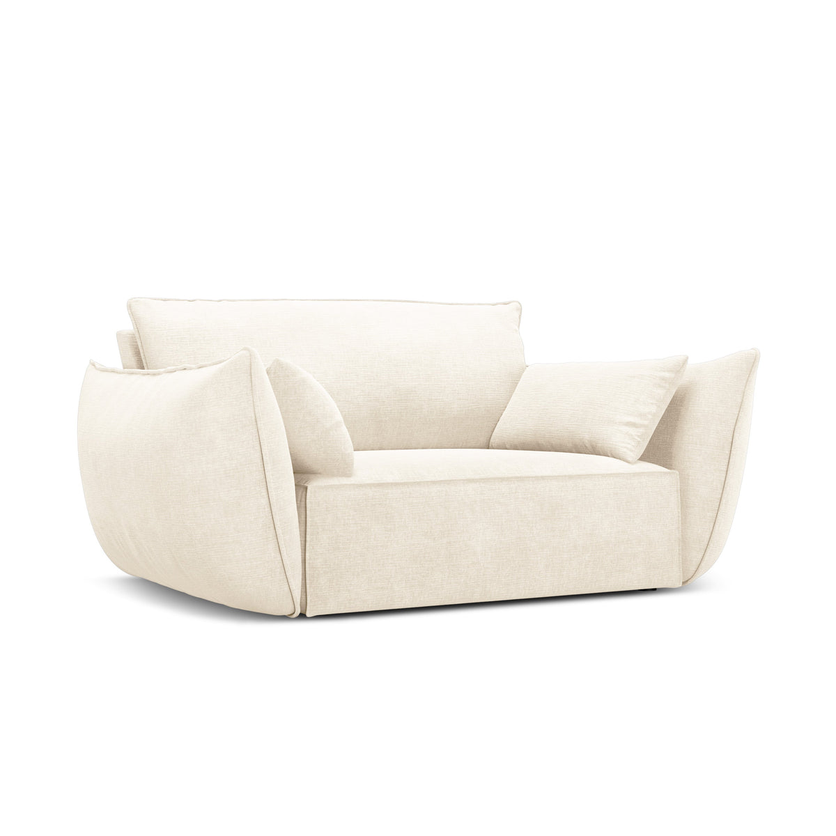 Sessel im hellen beige Szenil -Stoff