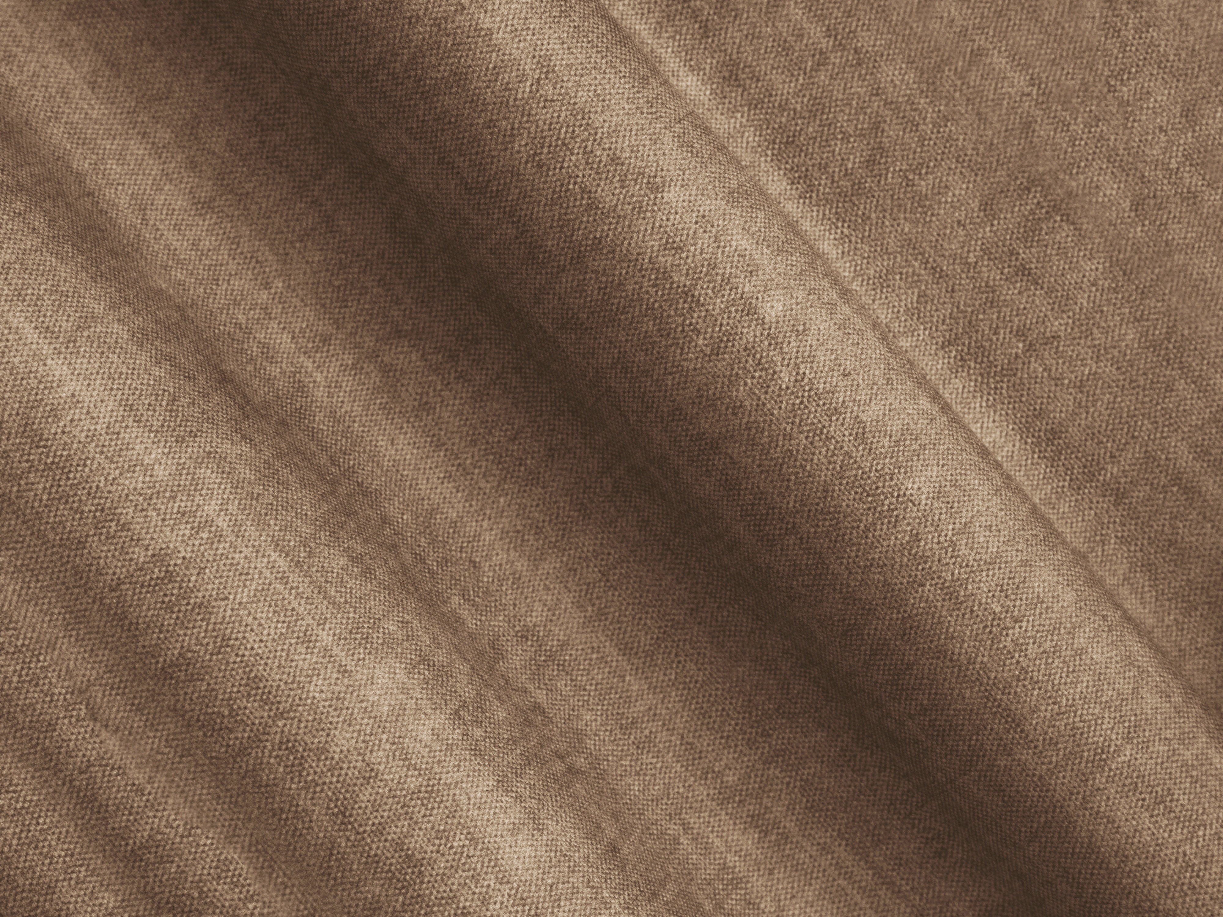 Samt-Ecksofa links mit Schlaffunktion RIBES dunkelbeige