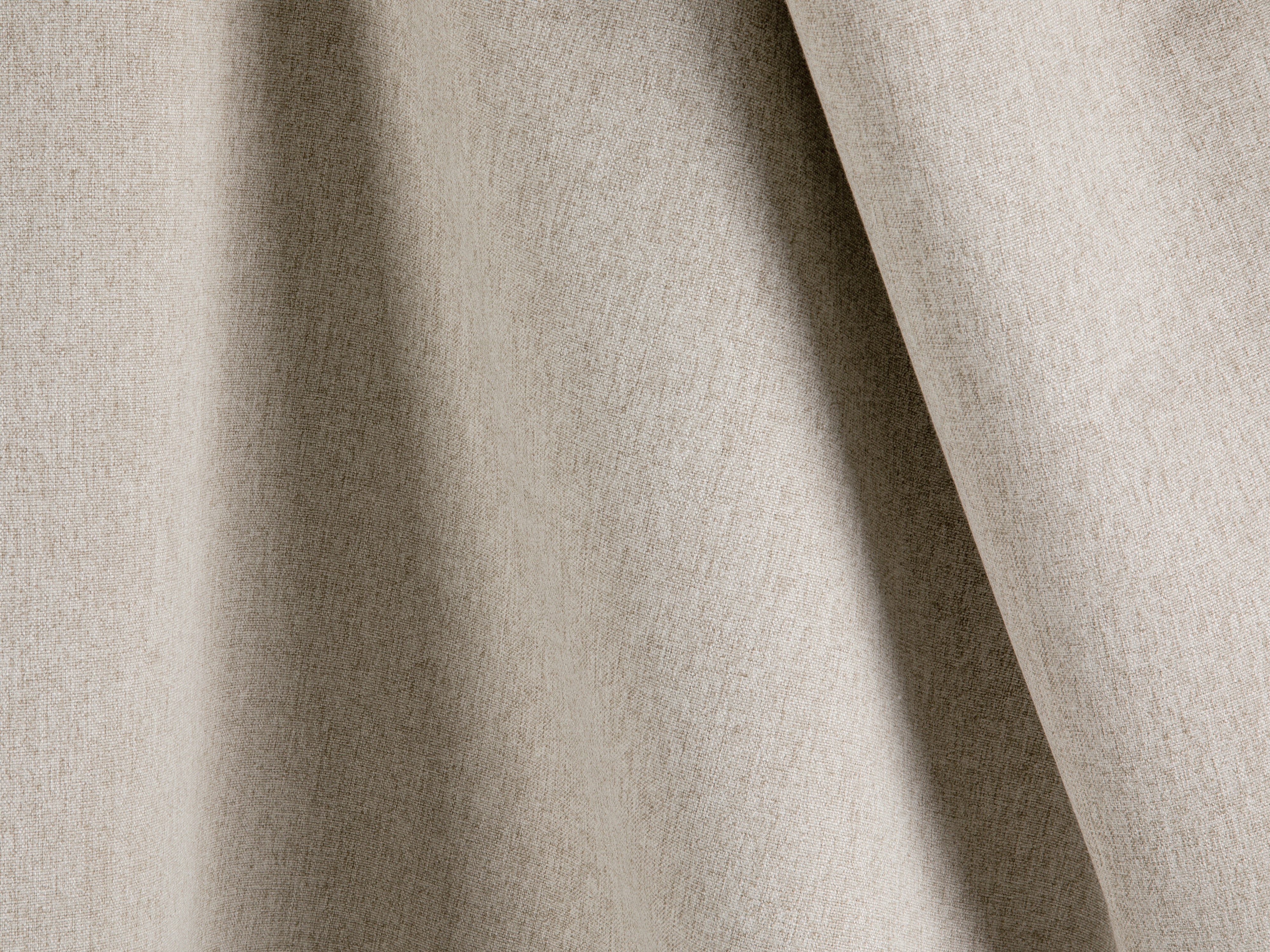 Left-sided corner sofa bed RIBES beige chenille
