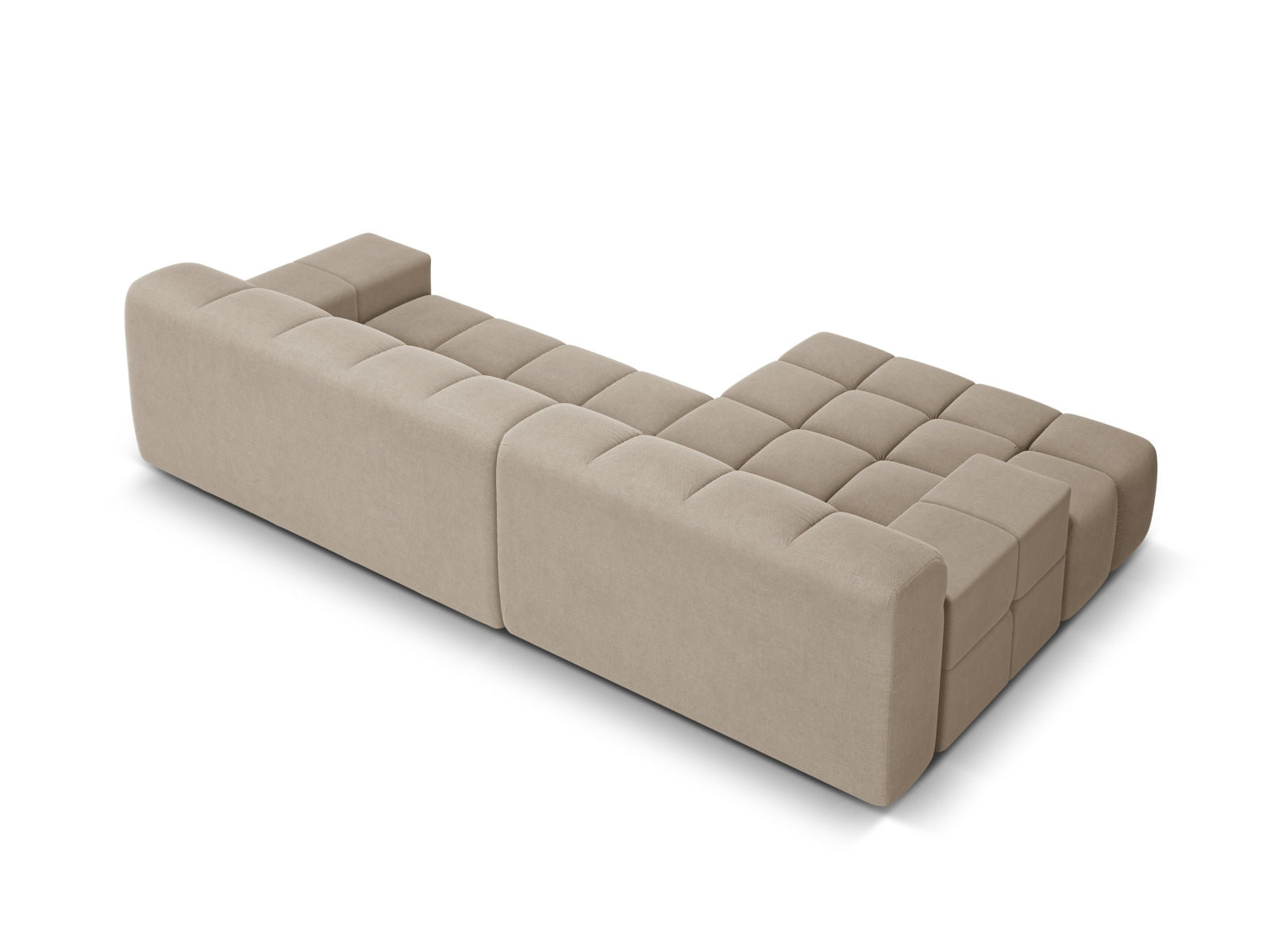 3-sitziger linksseitiger Ecksofa AGAVE beige Chenille