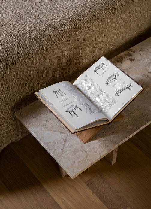 ANDROGYNE coffee table beige marble