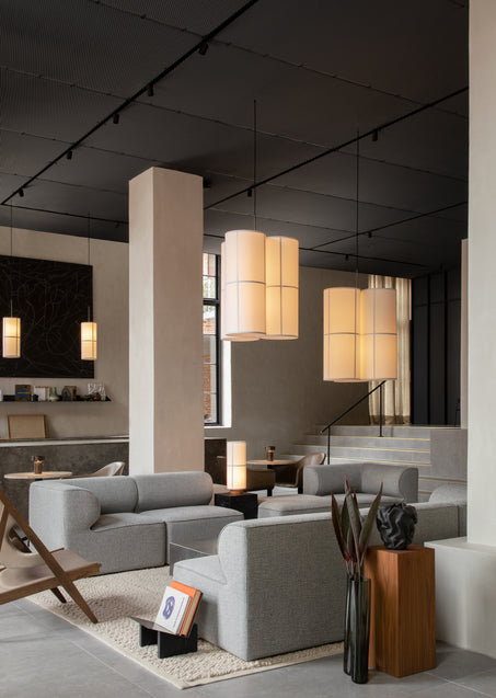 HASHIRA CLUSTER pendant lamp linen