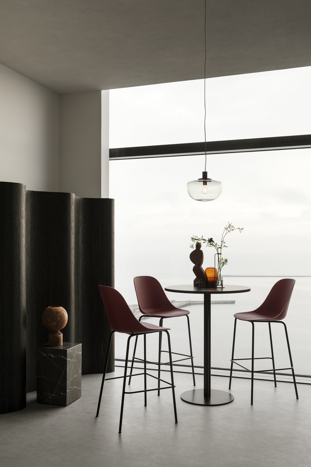 Pendelleuchte BANK rauchiges Glas