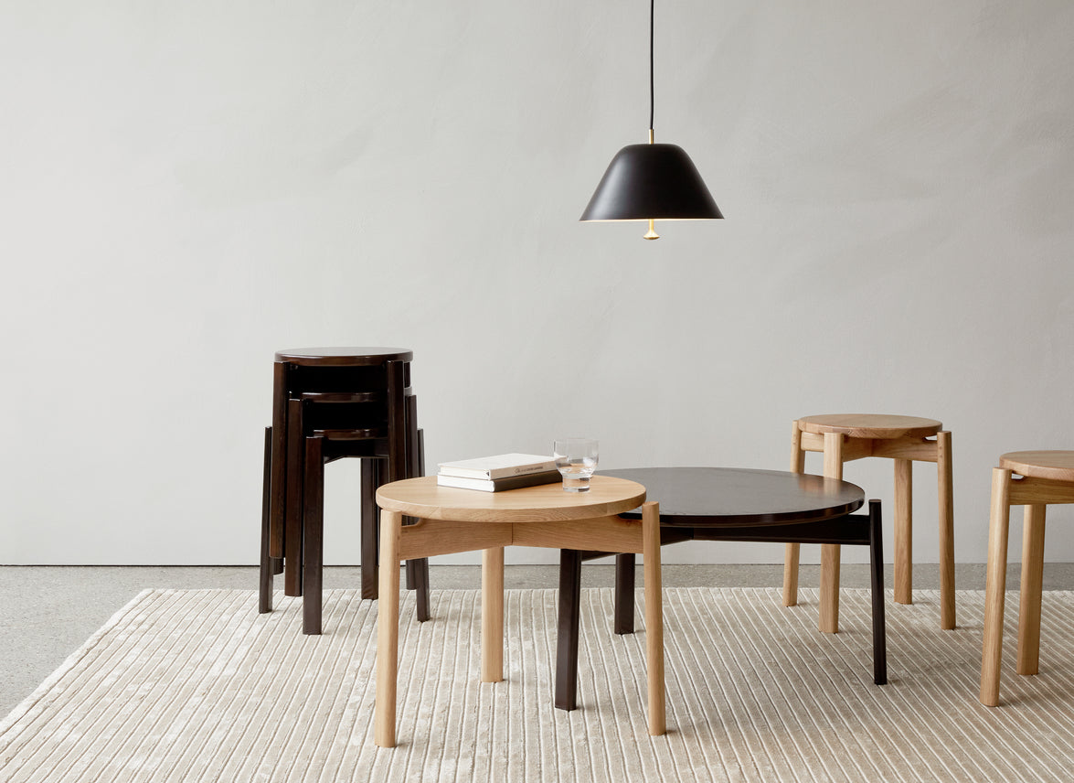 PASSAGE walnut wood coffee table