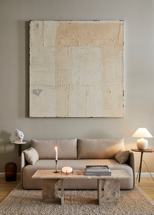 ANDROGYNE coffee table beige marble