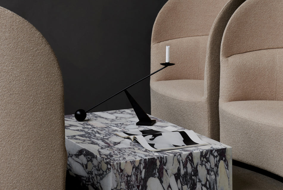 Sofa mit hohem Rücken TEAROOM beige