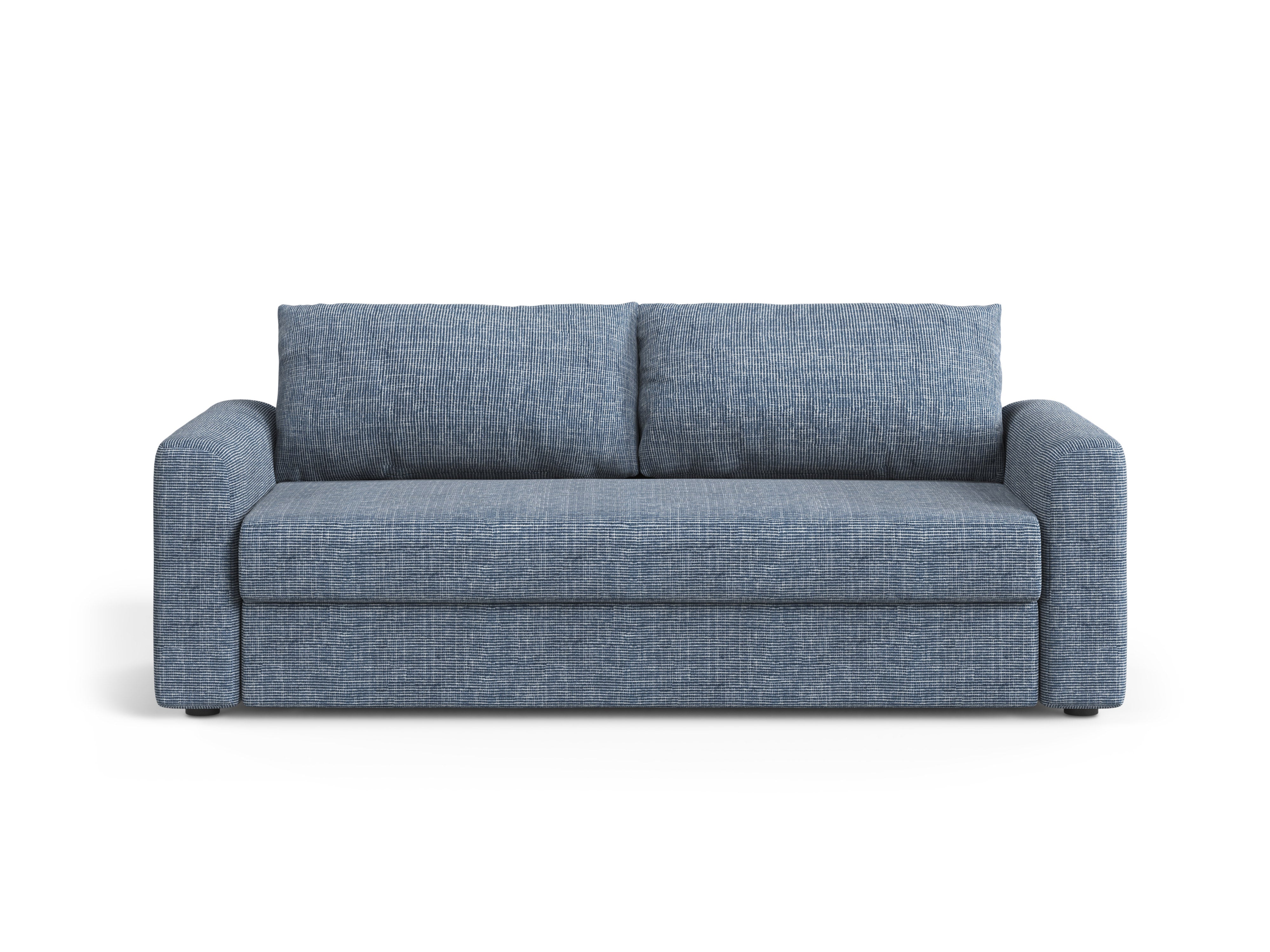 Sofa 3-osobowa z funkcją spania DAVID niebieski melanż – Micadoni