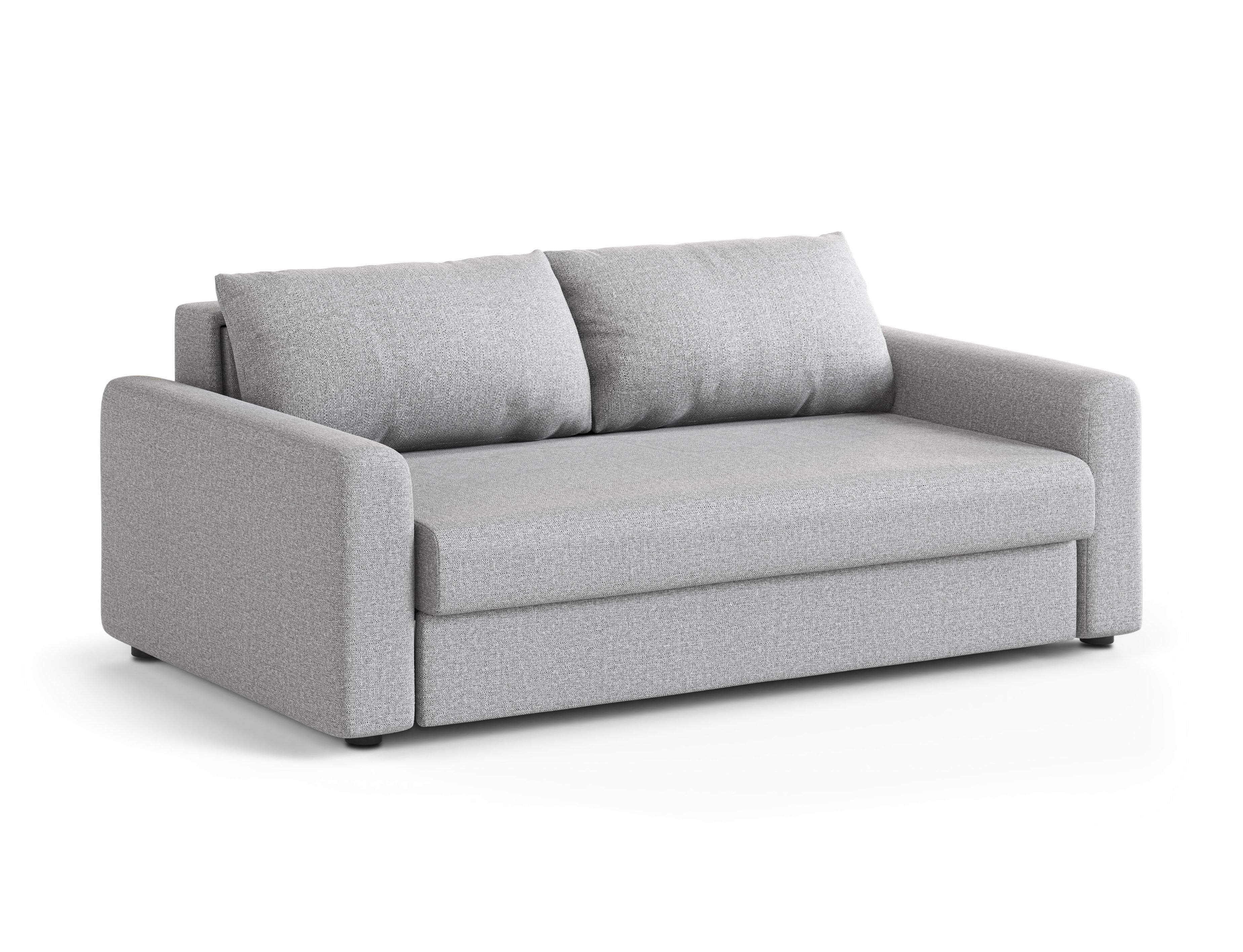 Sofa 3-osobowa z funkcją spania DAVID jasny szary – Micadoni
