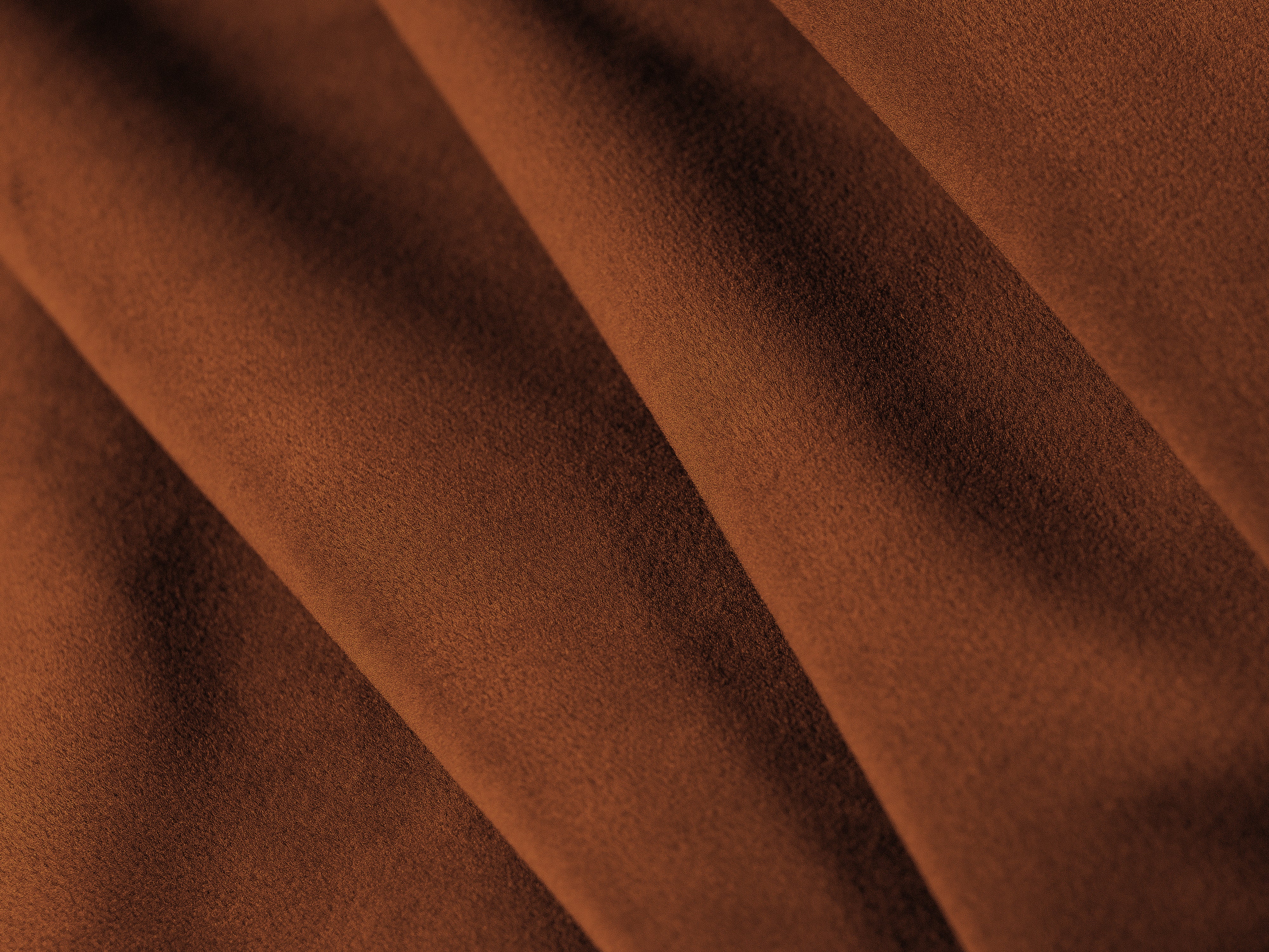 Sofa aus Samt 3-sitzig LUPINE ziegelrot