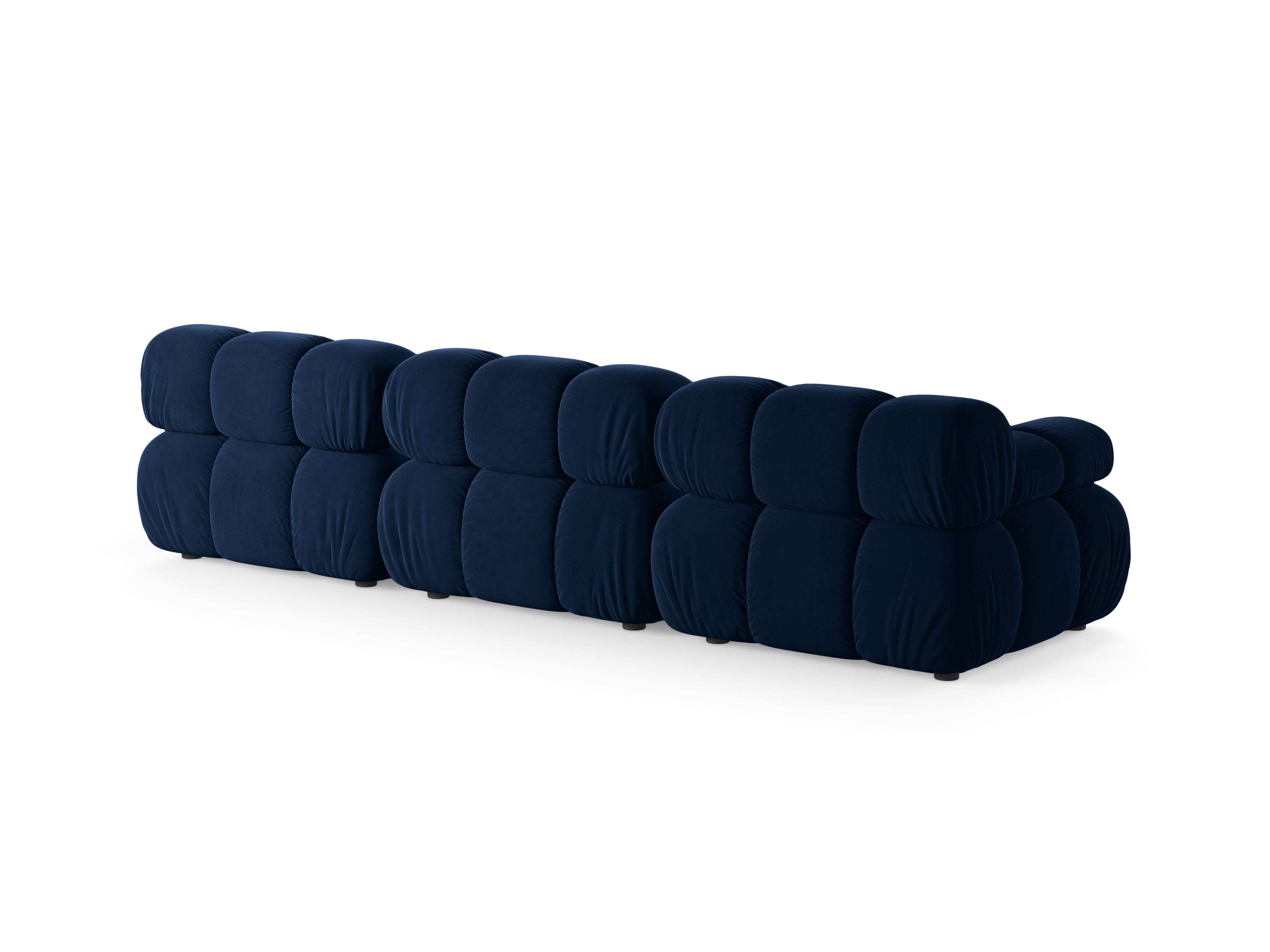 Modulares 3-Sitzer-Sofa aus Samt BELLIS in königsblau