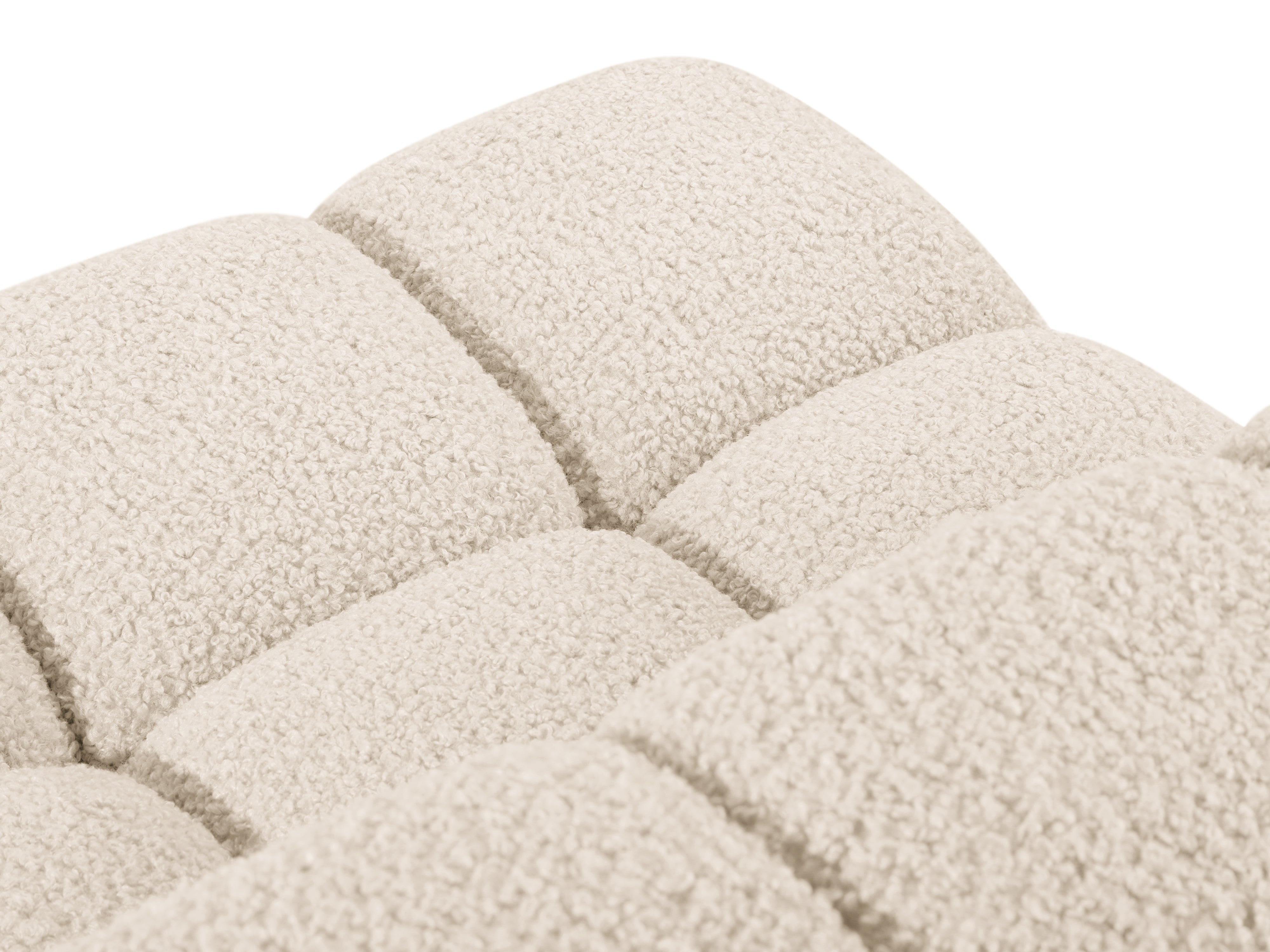 Modulares Sofa BELLIS - Eckmodul in beigem Boucle