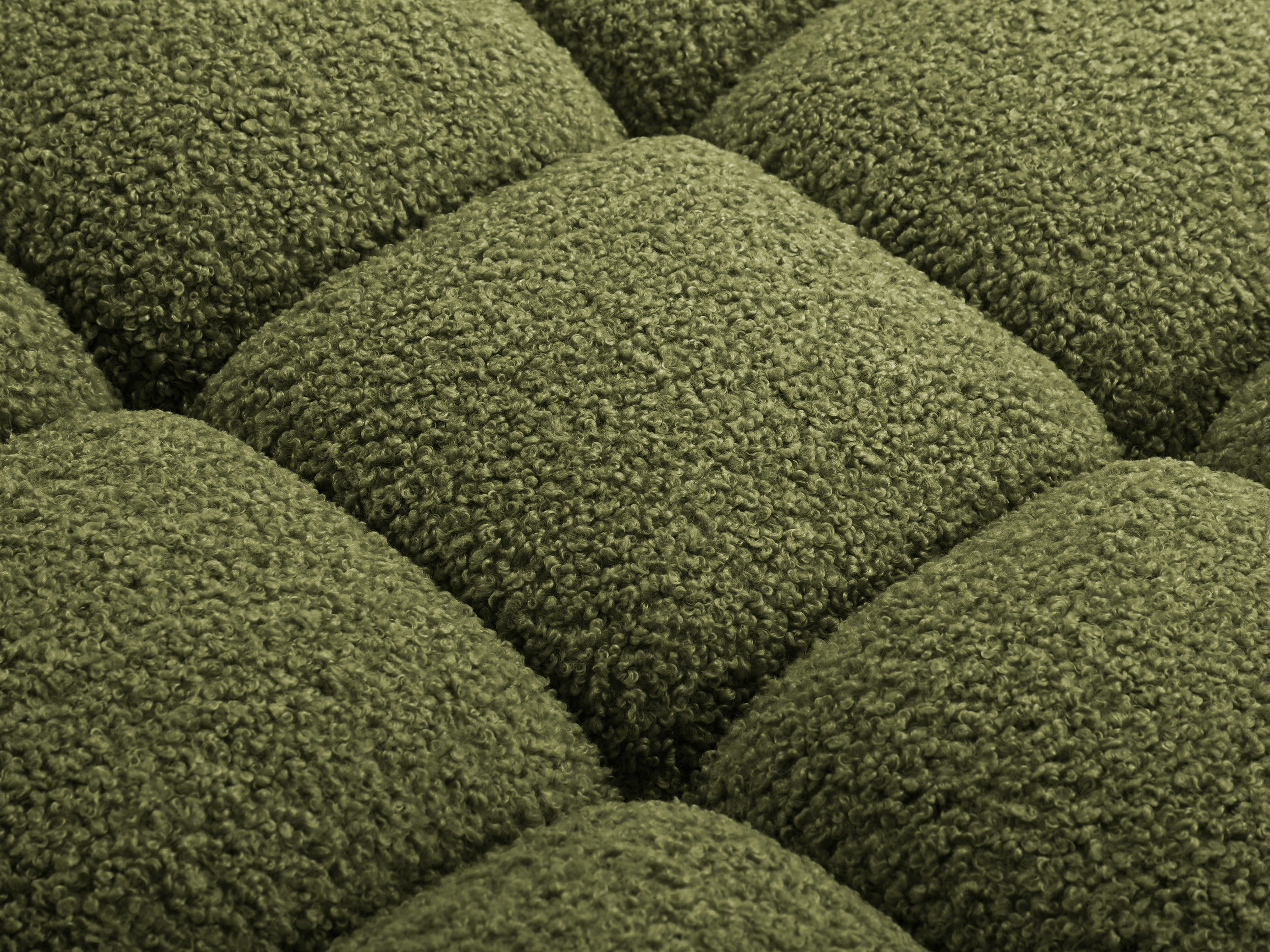 Modulares Sofa BELLIS - grüner Boucle-Eckmodul