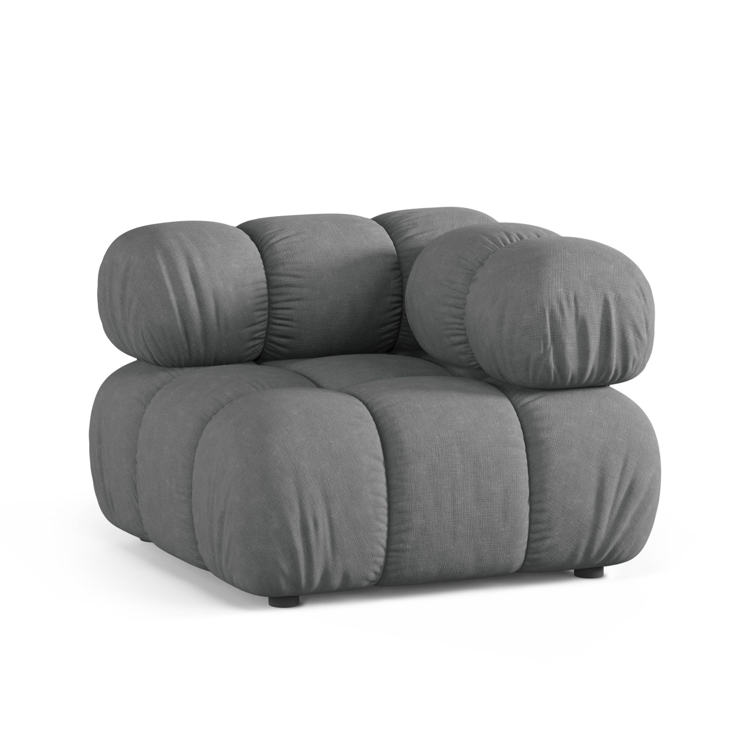 Modulares Sofa BELLIS - graues Eckmodul