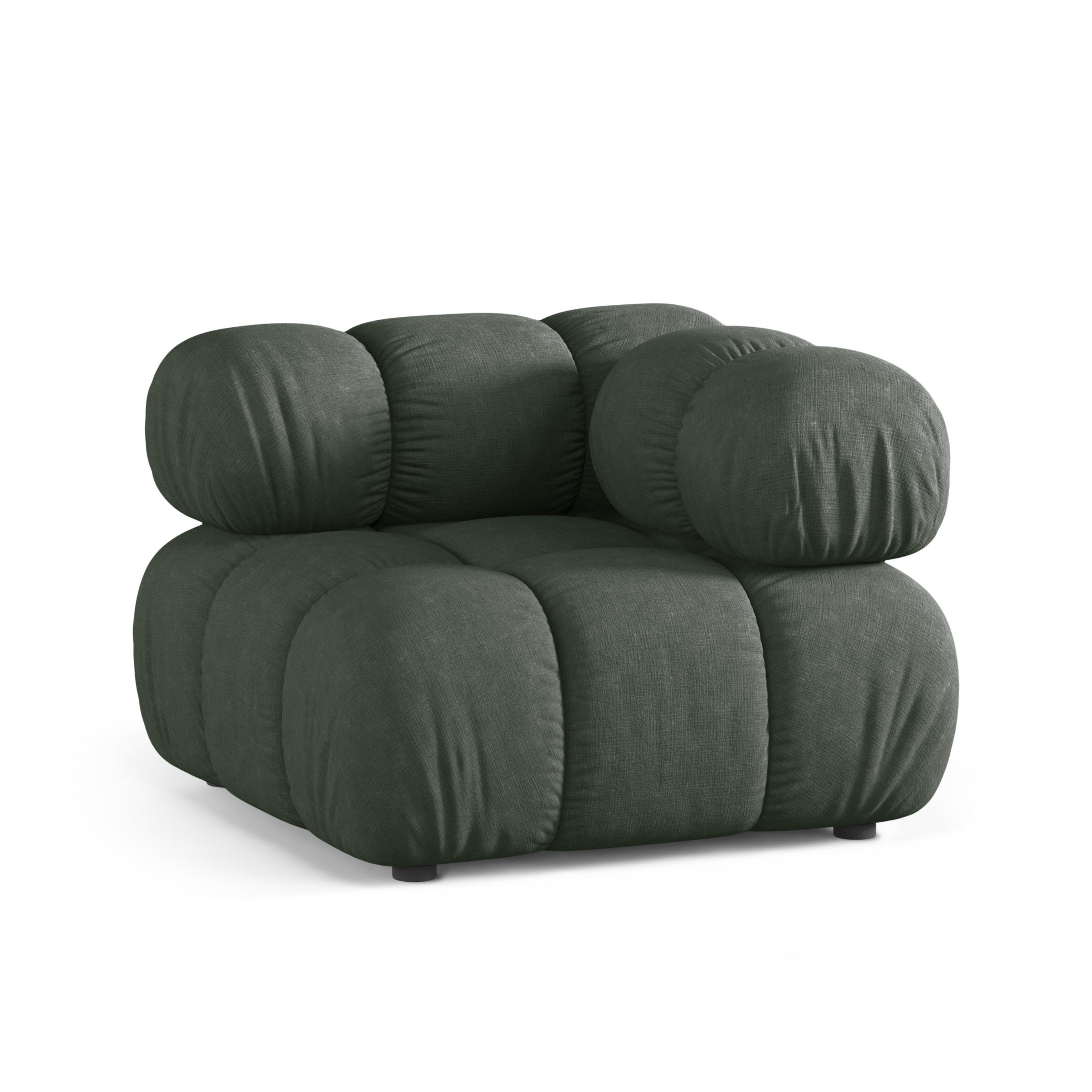 Modulares Sofa BELLIS - Eckmodul in Dunkelgrün