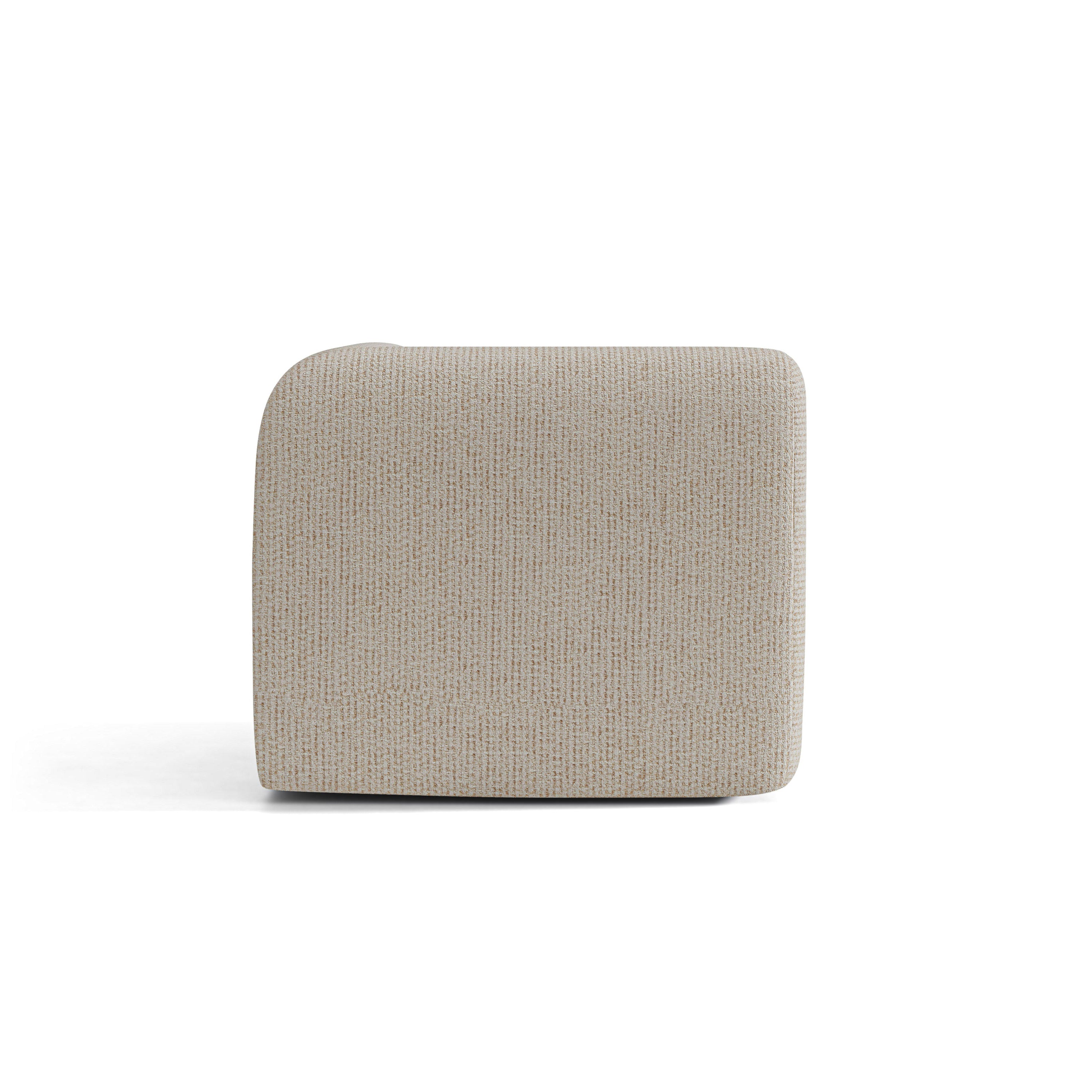 Modulares Sofa NEO - Eckmodul in beigem Melange