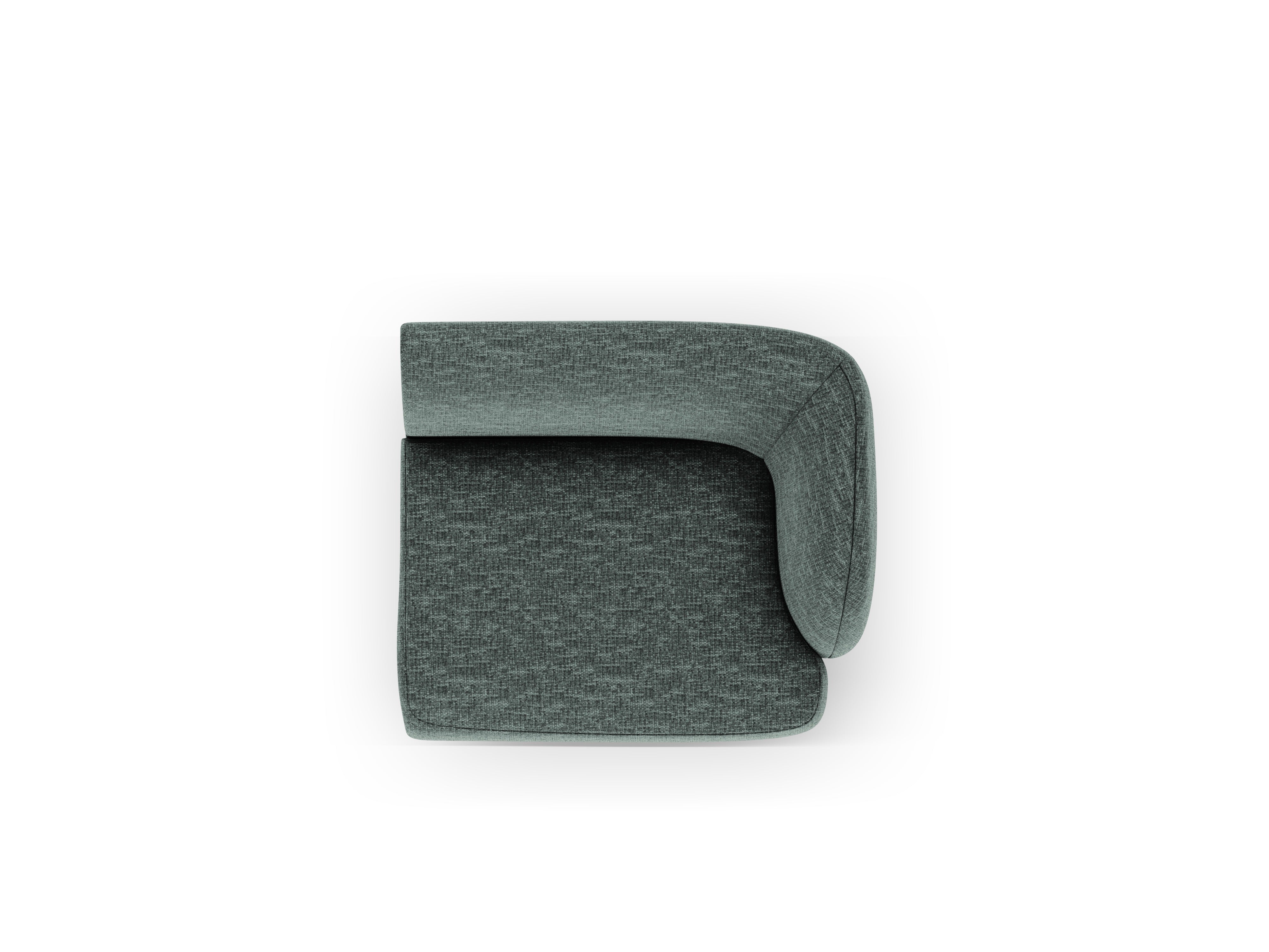 Modulares Sofa MILEY - rechte Modulkombination petrol samtig