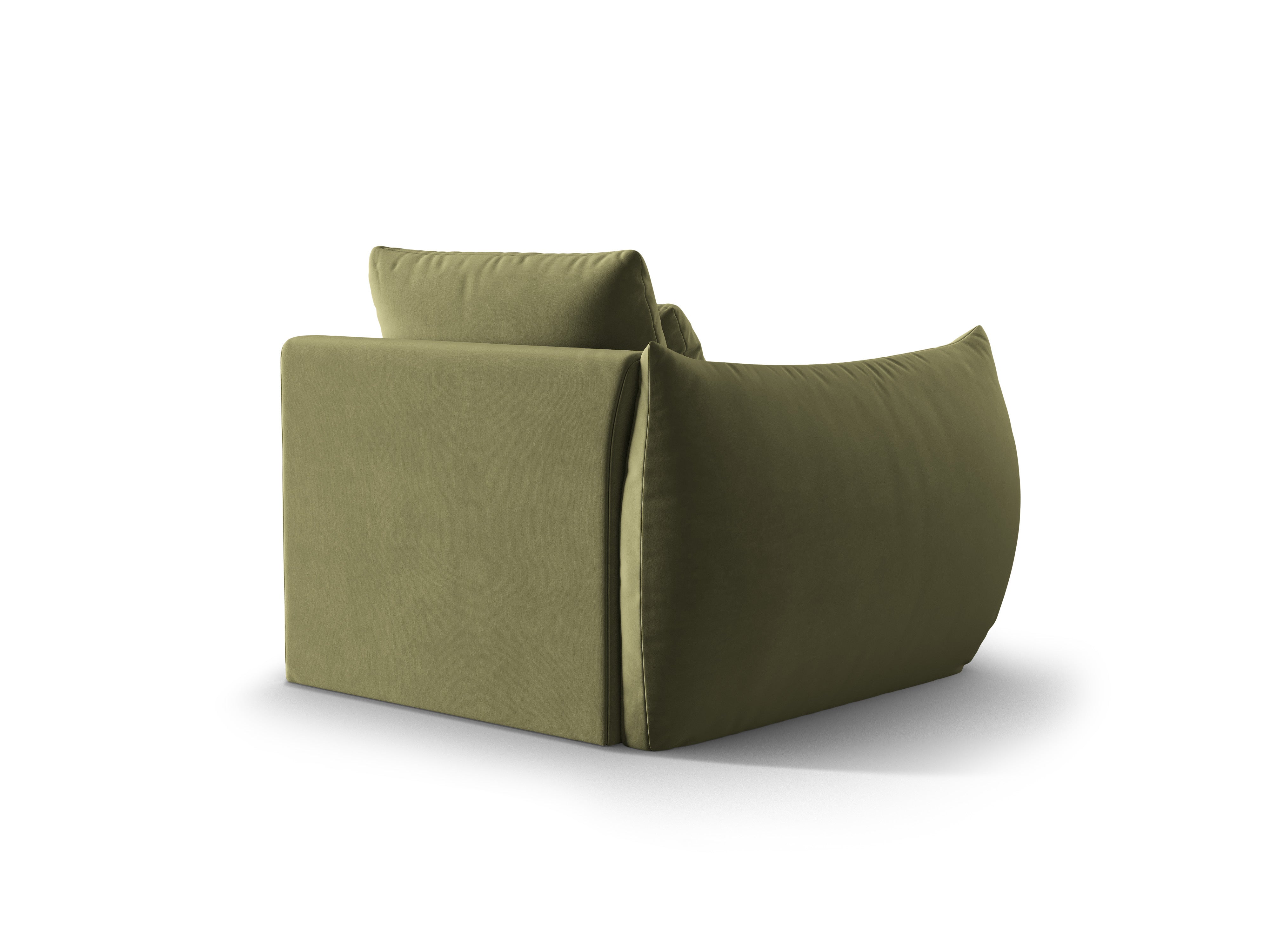 Velvet modular sofa BLOOM - left element green