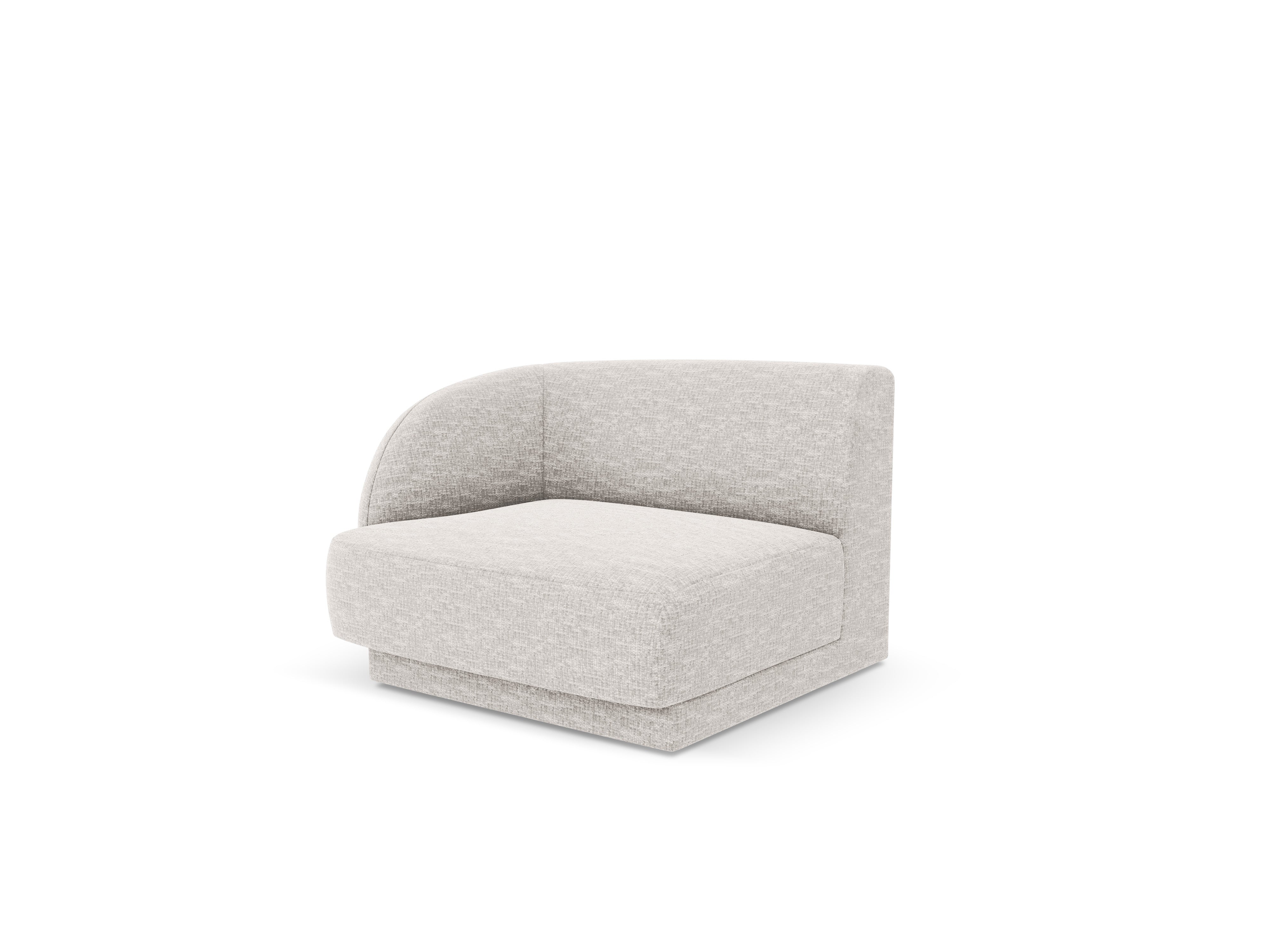 Sofa modułowa MILEY - moduł lewostronny szary szenil – Micadoni