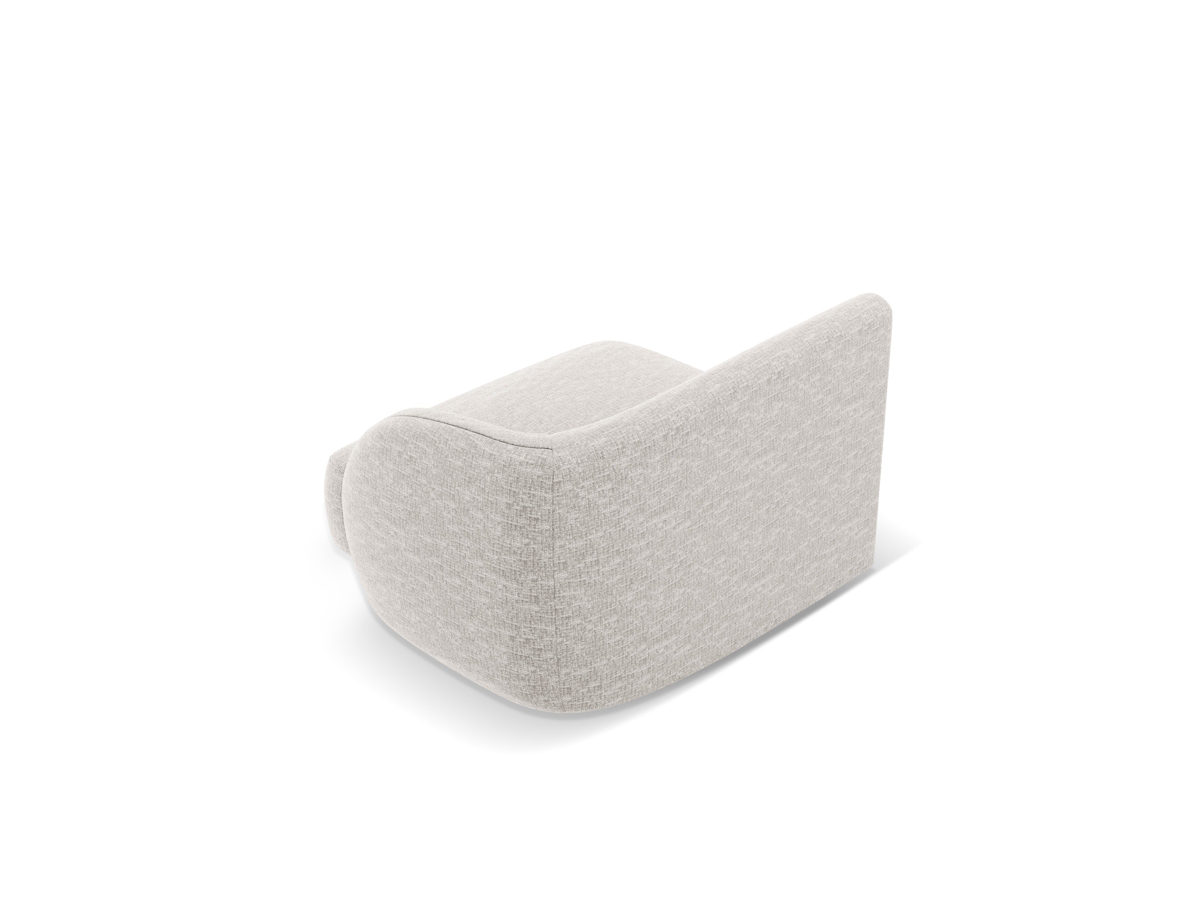 Modular sofa - right module MILEY gray chenille
