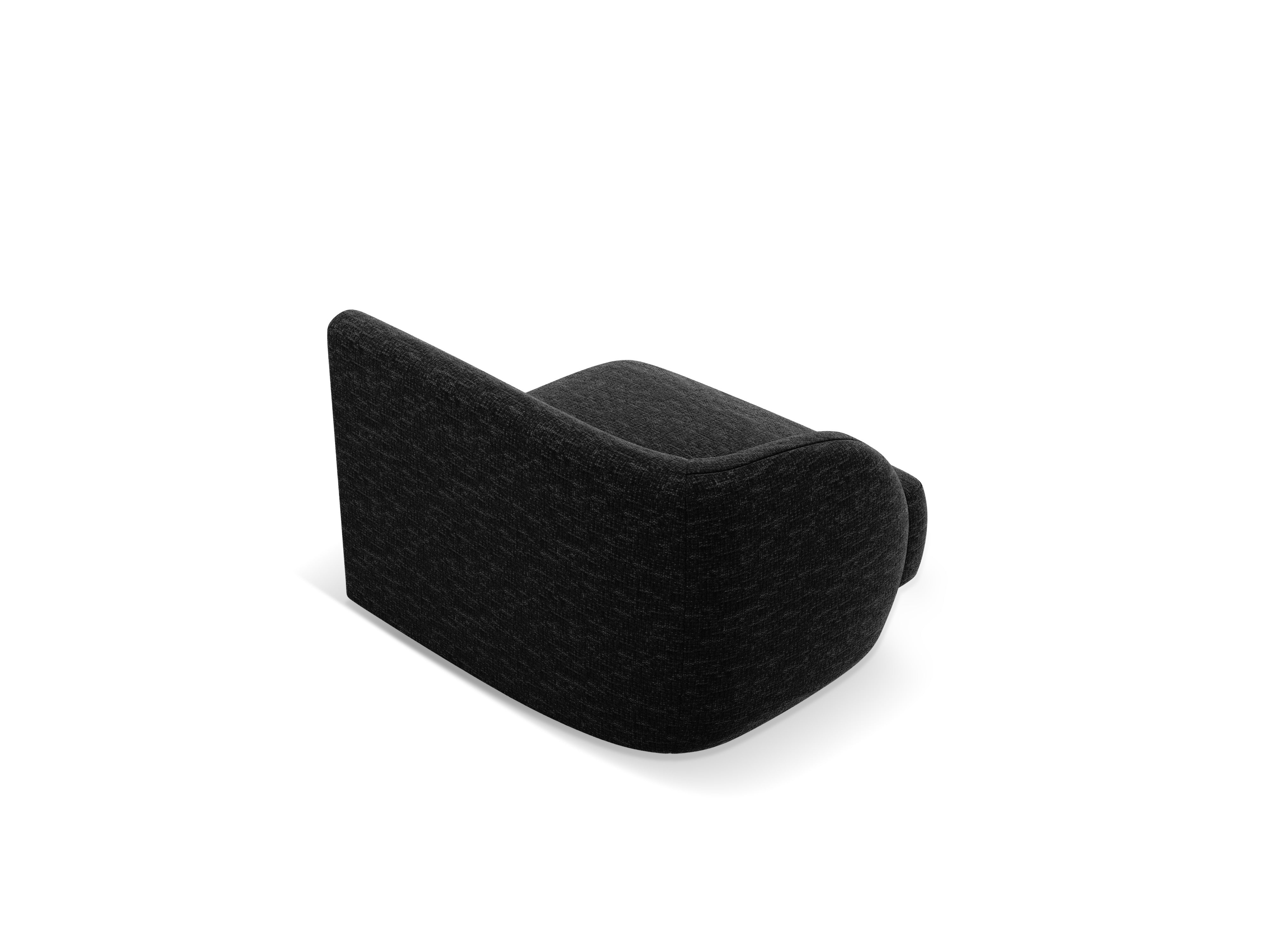 Sofa modułowa - moduł lewostronny MILEY czarny szenil – Micadoni