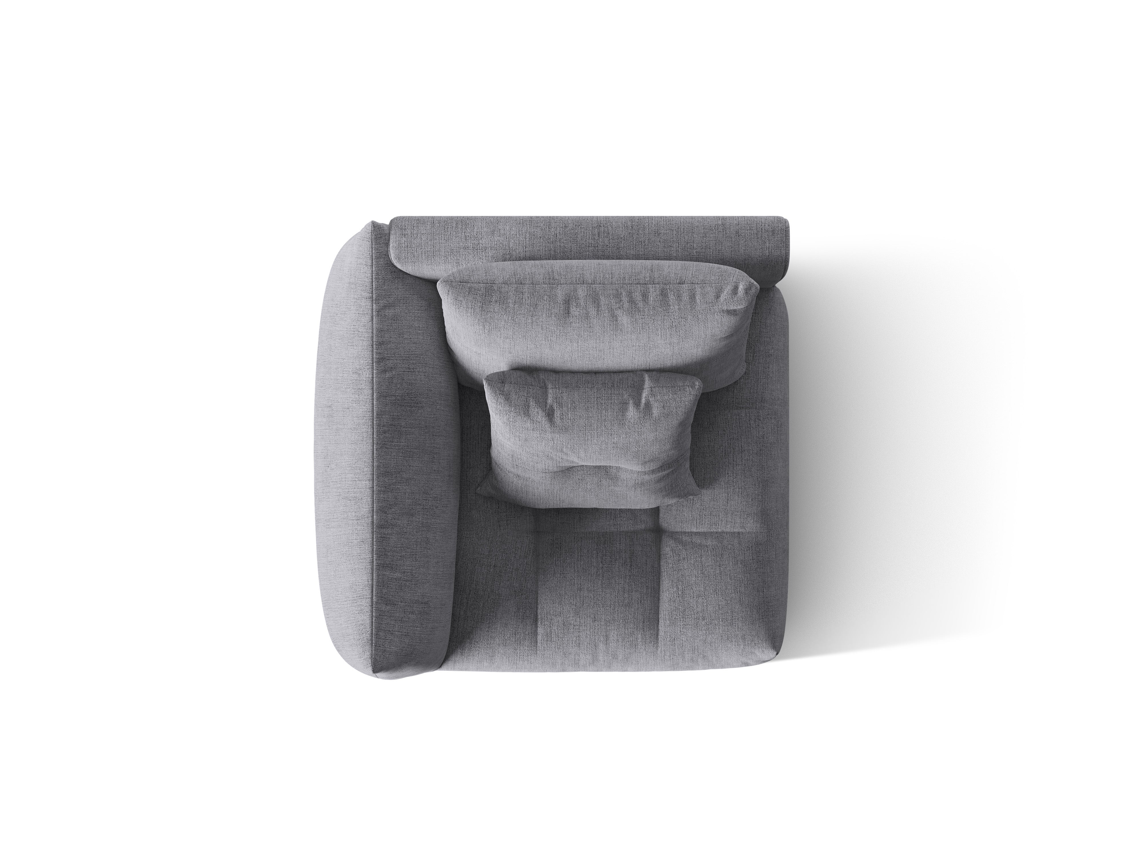 BLOOM modular sofa - left-side element gray chenille