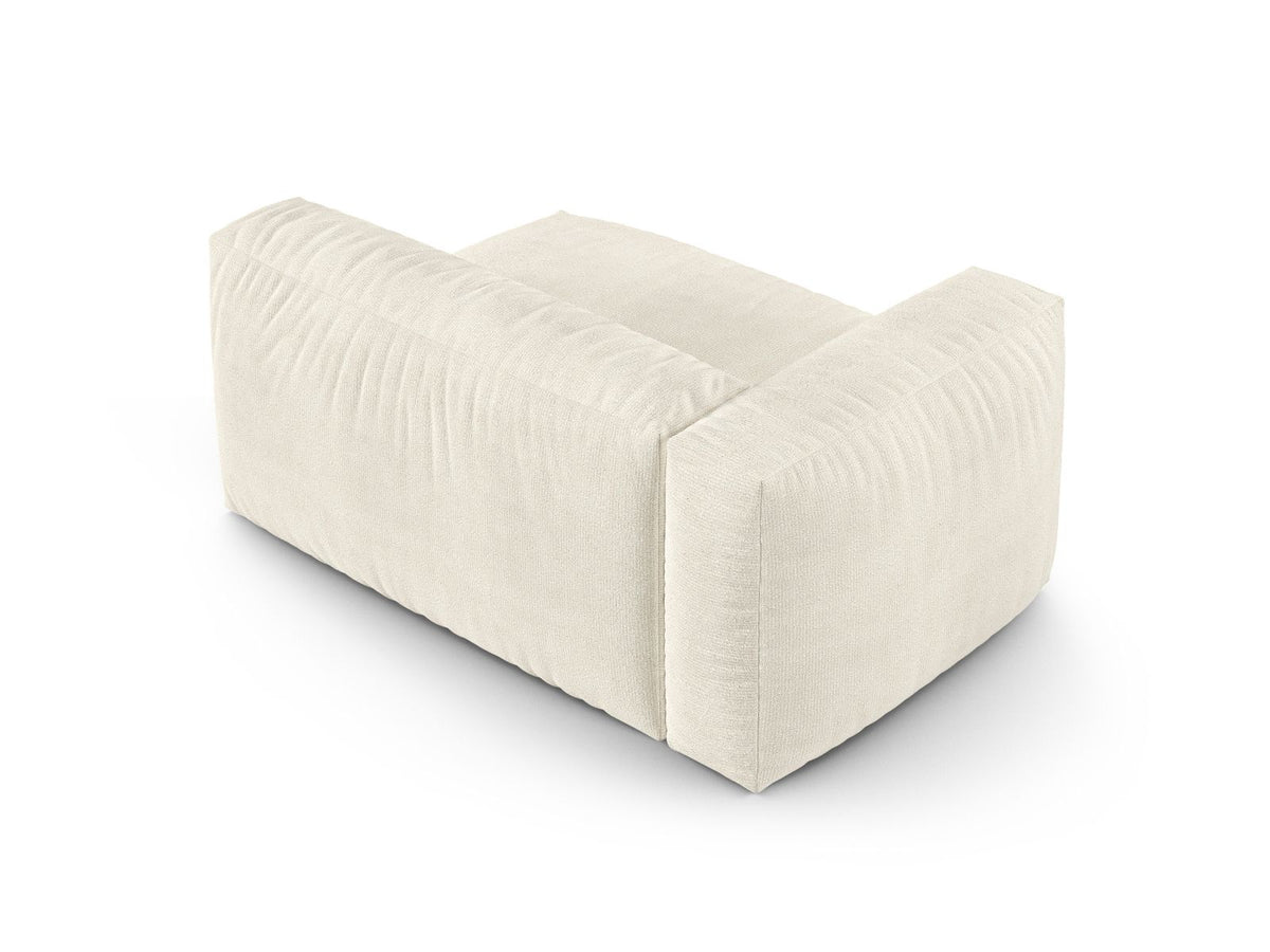 Moduł podwójny z lewym podłokietnikiem XL MARTINA ecru boucle – detal tkaniny