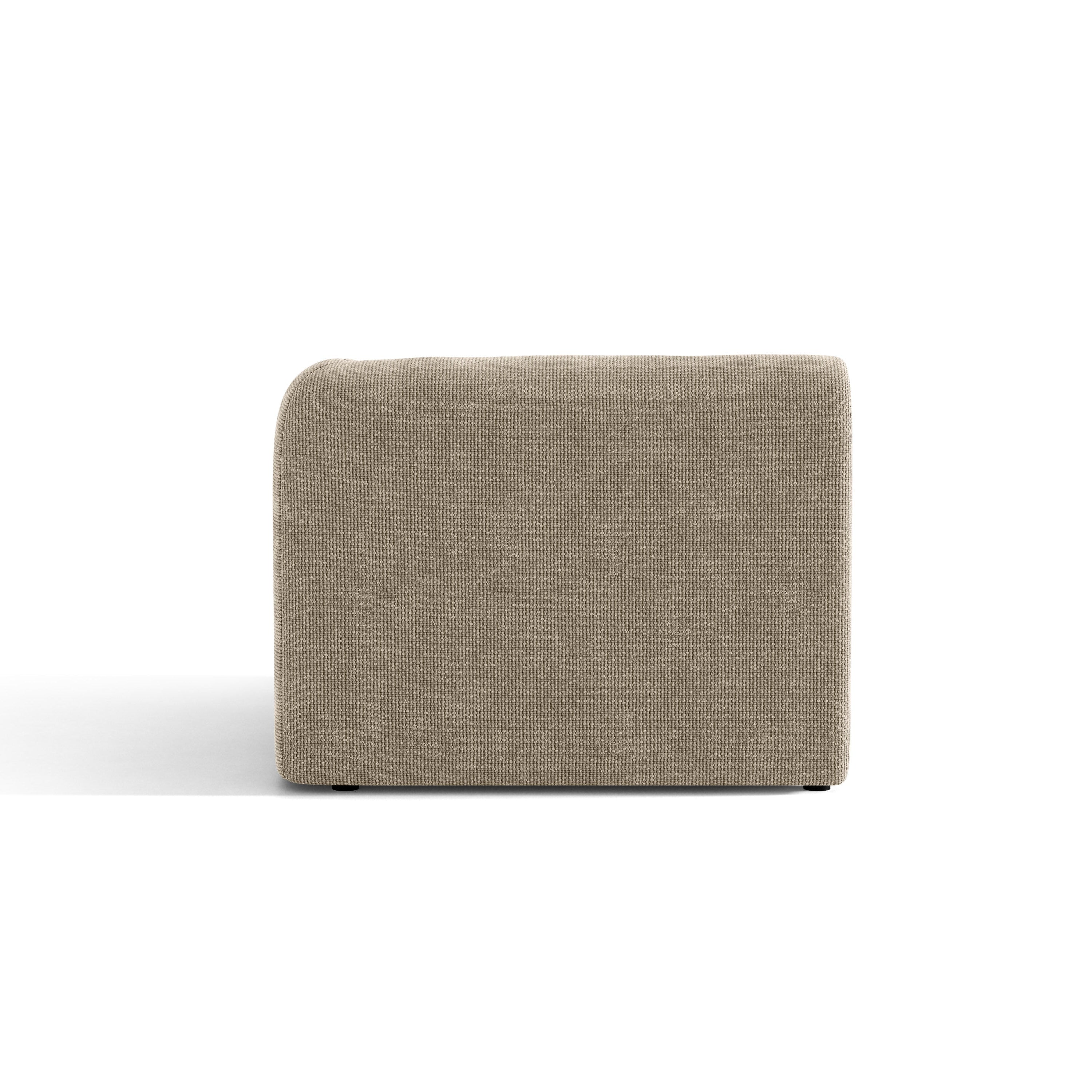 Modulsofa MILEY - rechte Modulkombination in seidigem beige Chenille