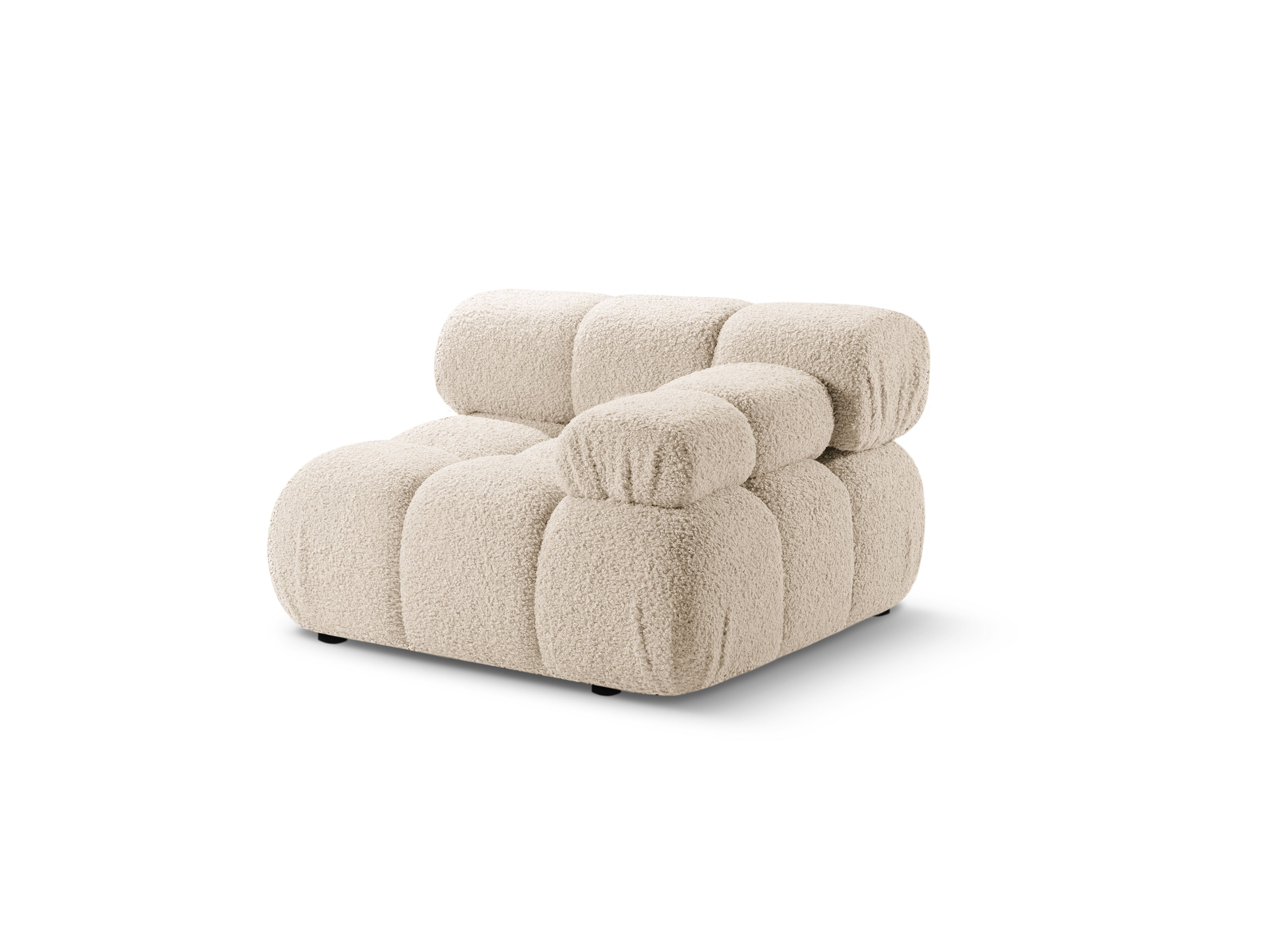 Modulares Sofa BELLIS - rechtes Modul in beigem Boucle