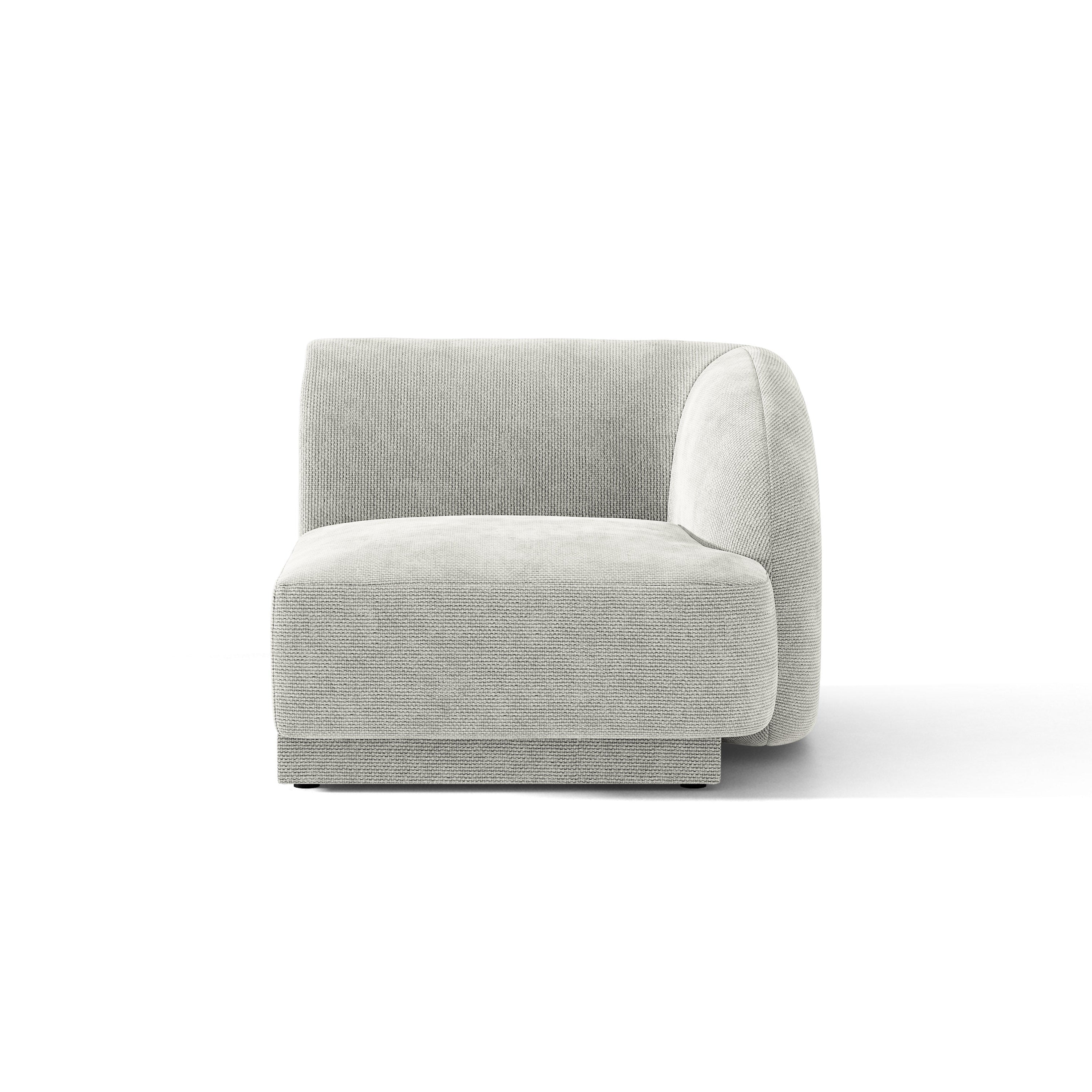 Modulsofa - rechte Modul MILEY graues Chenille