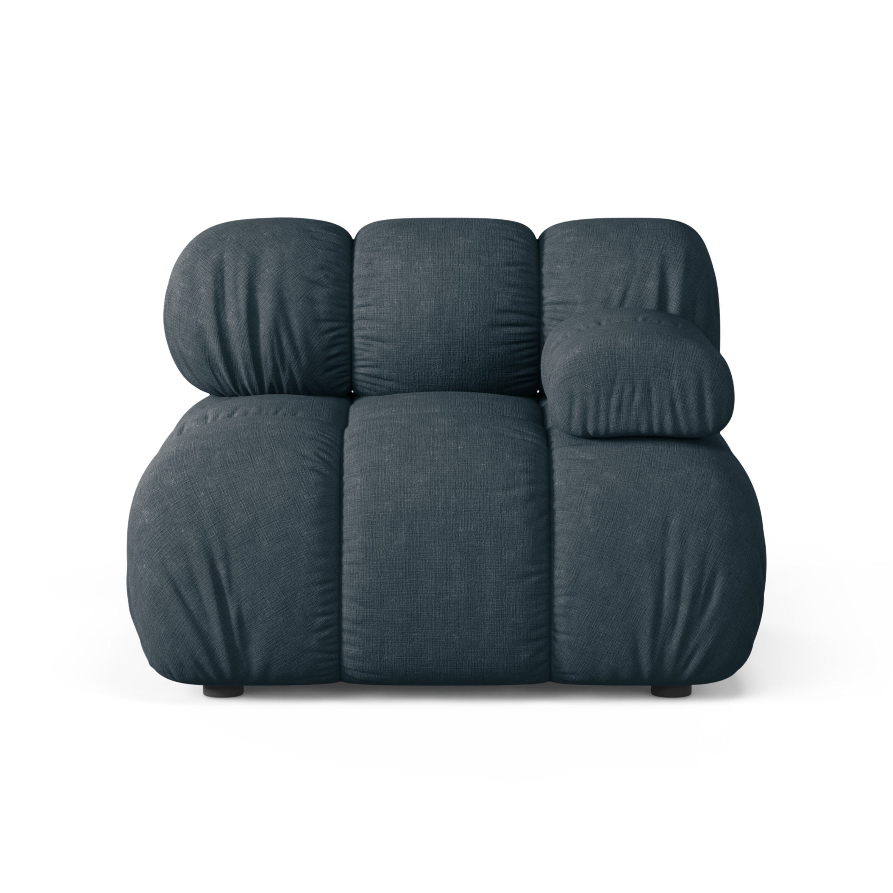 Modulares Sofa BELLIS - tiefes, rechtsseitiges Modul in Petrol